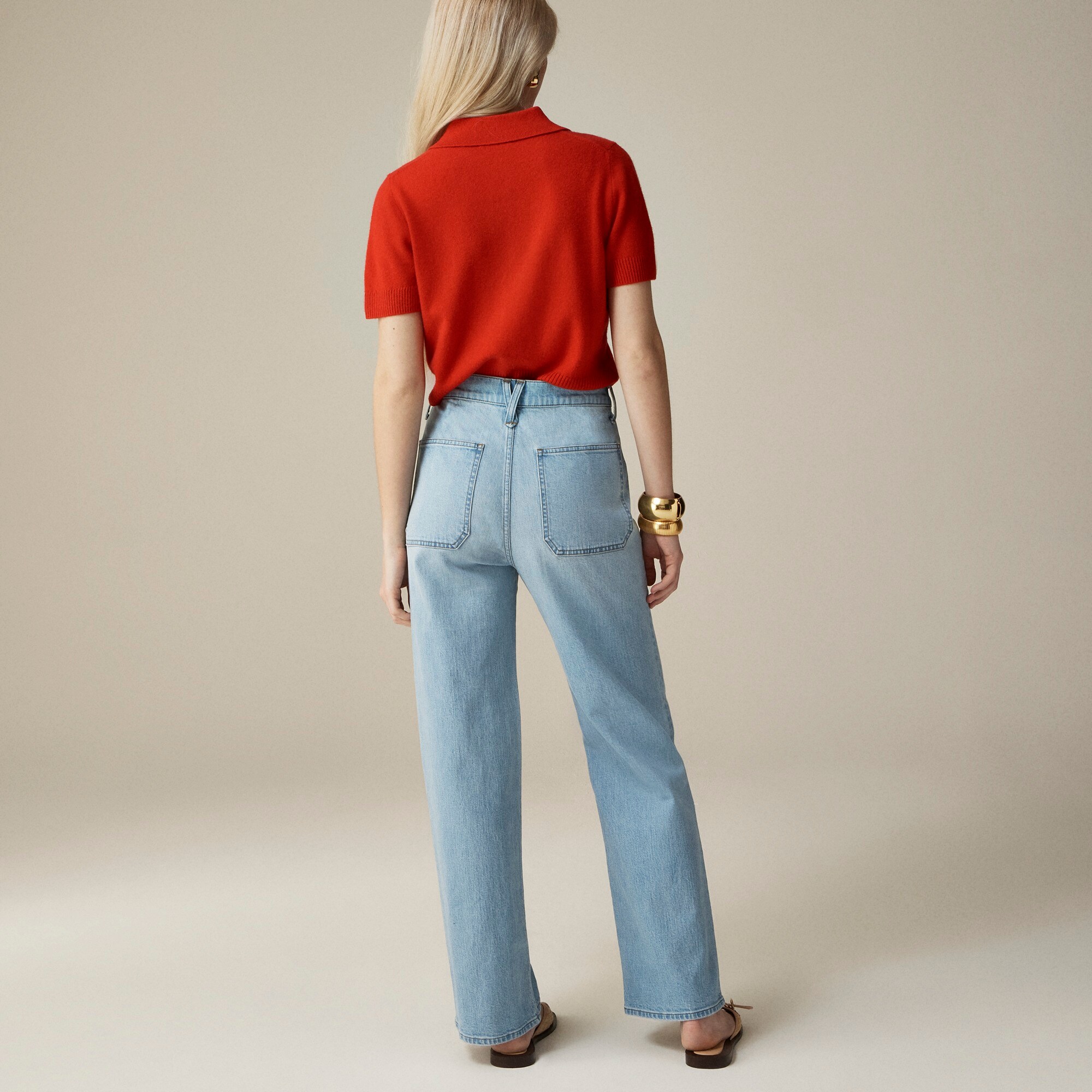Sailor slim wide-leg jean in Clear Skies wash