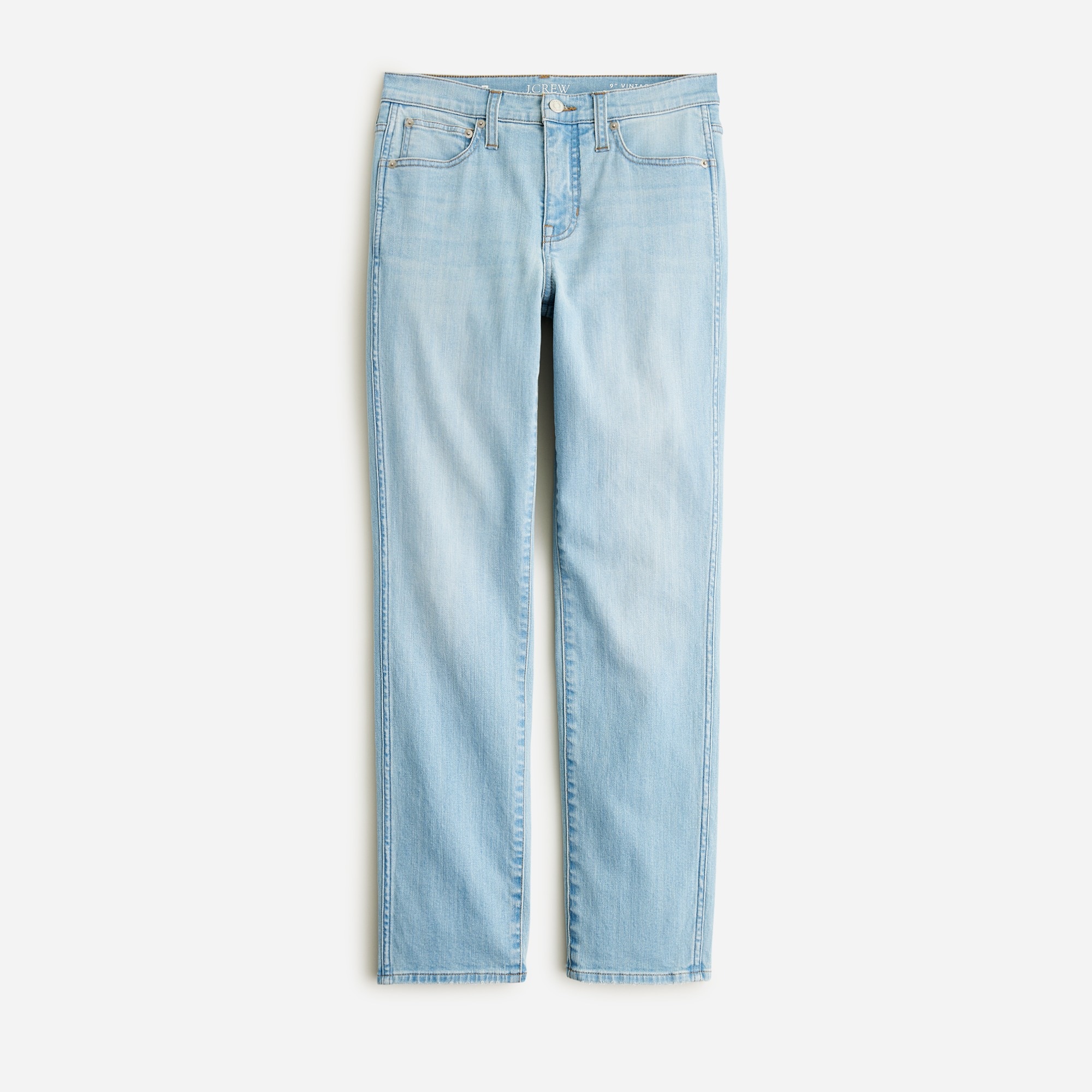 womens 9&quot; vintage slim-straight jean in Clear Skies wash