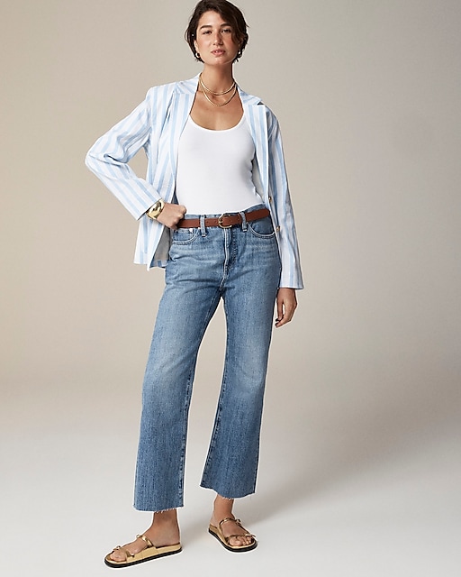  Mid-rise relaxed demi-boot jean in Kamila wash