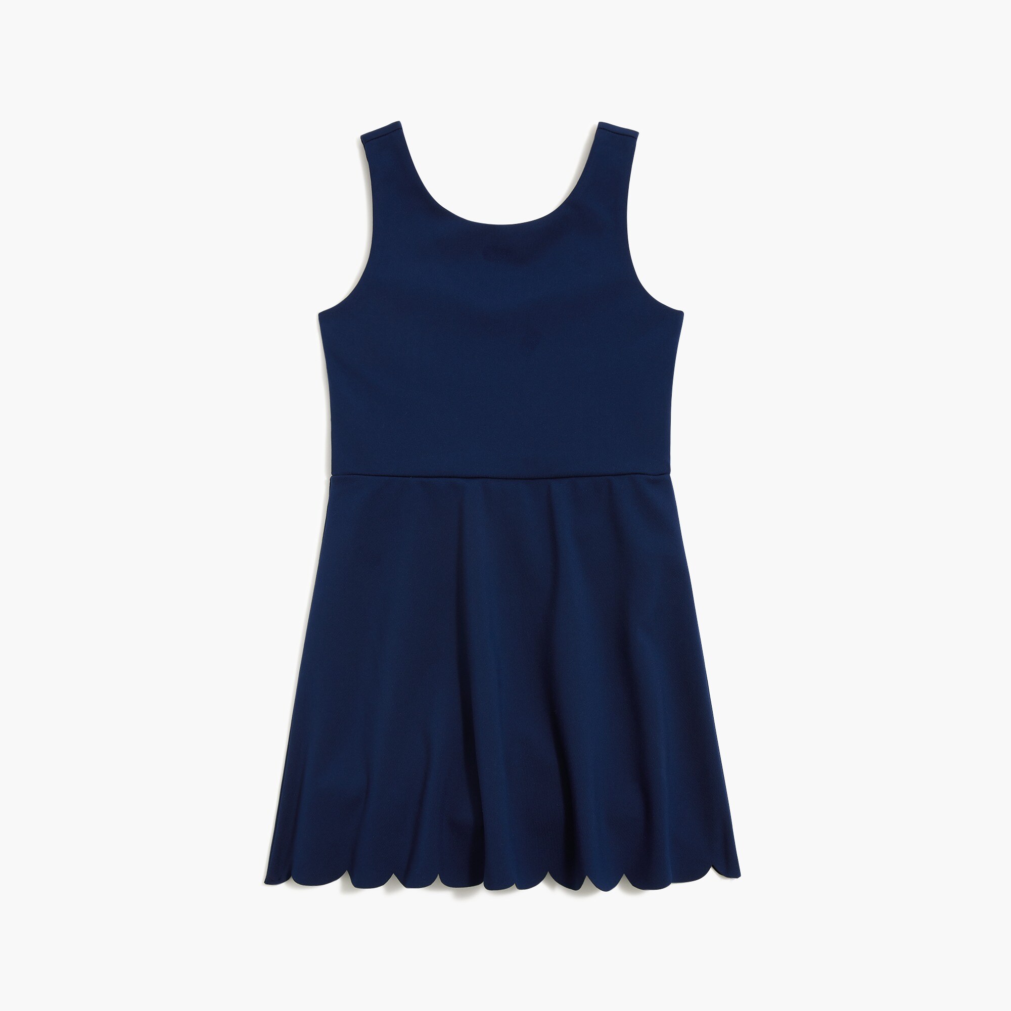 girls' active dress with scalloped hem for girls