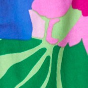 Girls' tie-shoulder floral dress POLYNESIAN GREEN PINATA