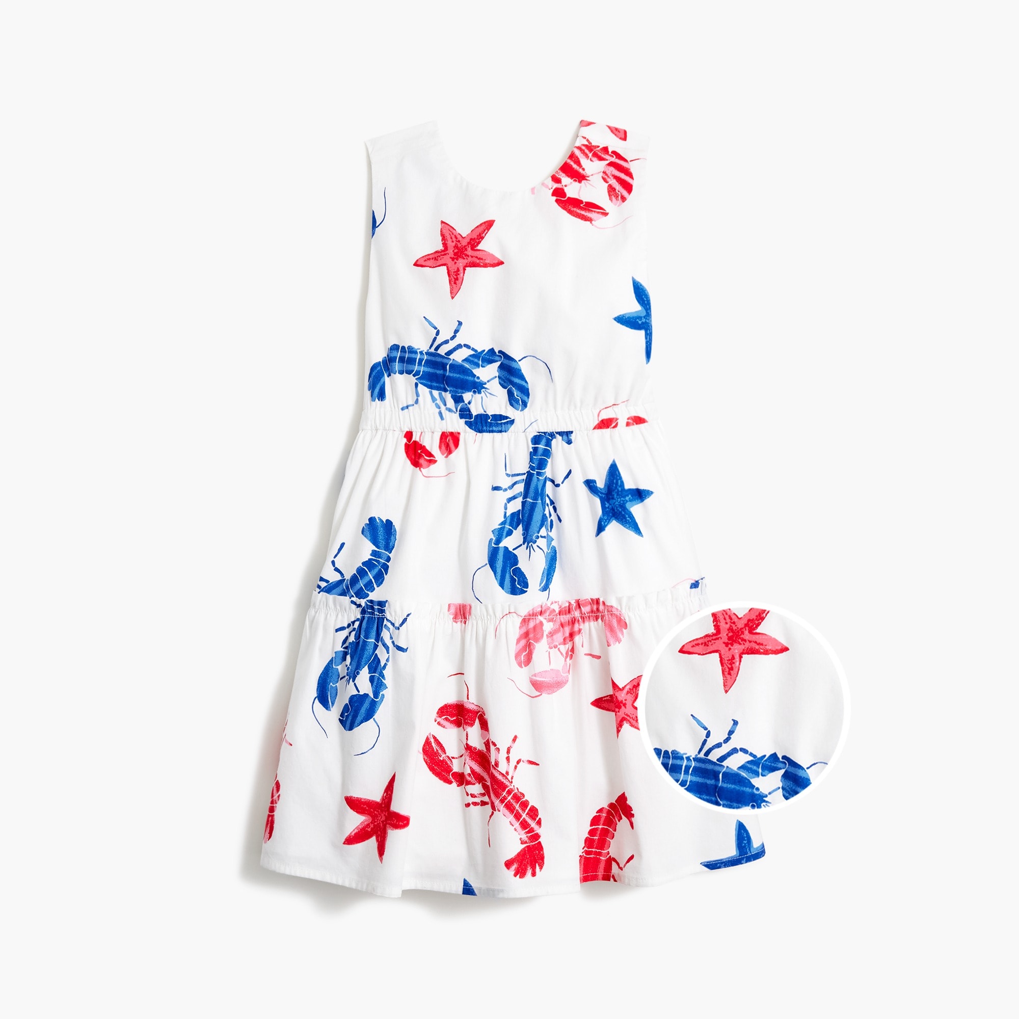 Girls' cross-back lobster dress
