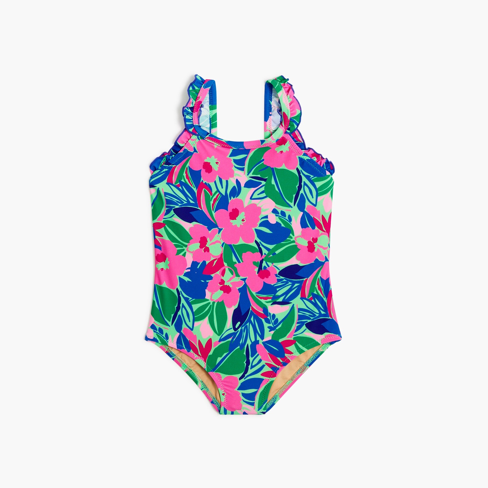 girls' ruffle one-piece swimsuit for girls