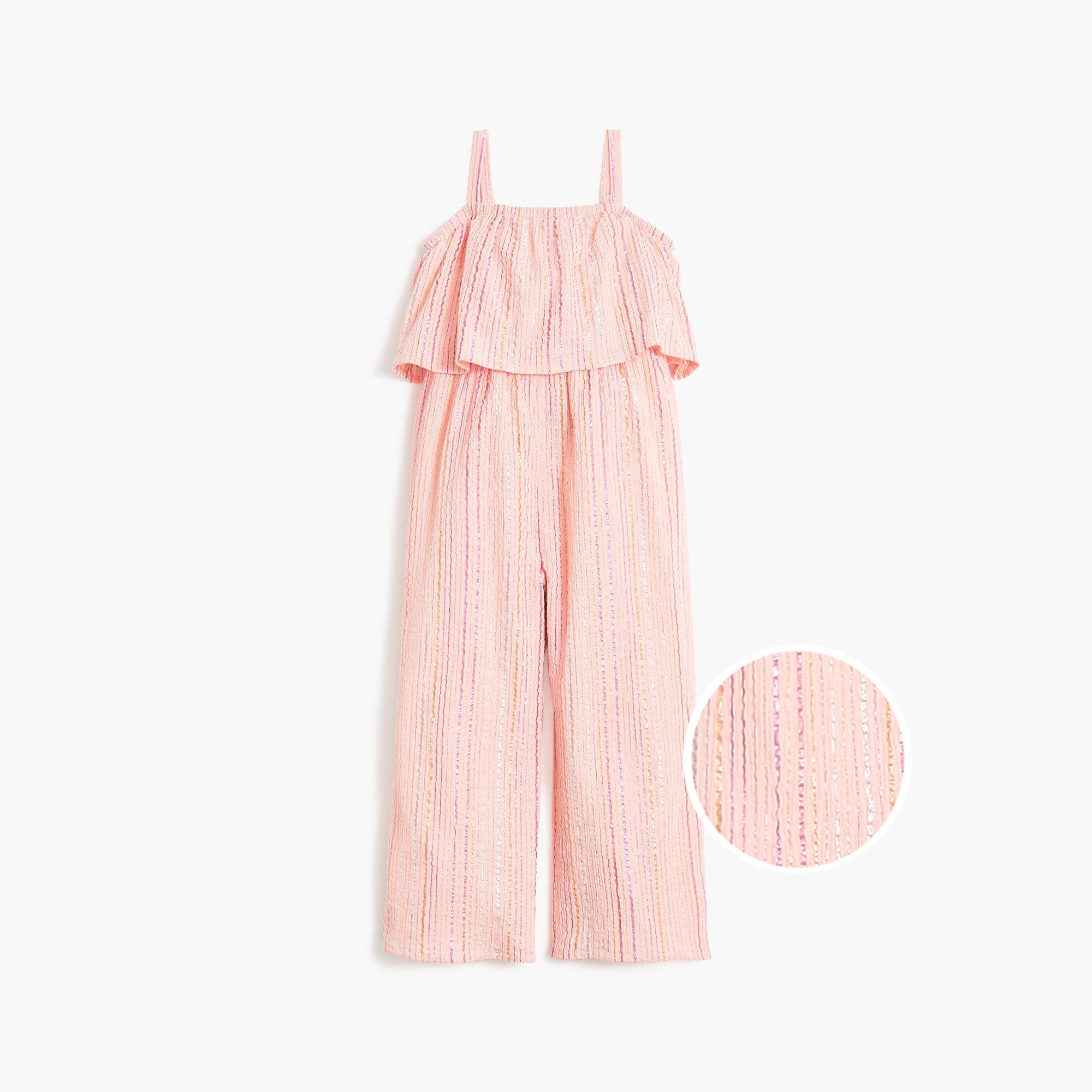 girls' shimmer striped jumpsuit for girls