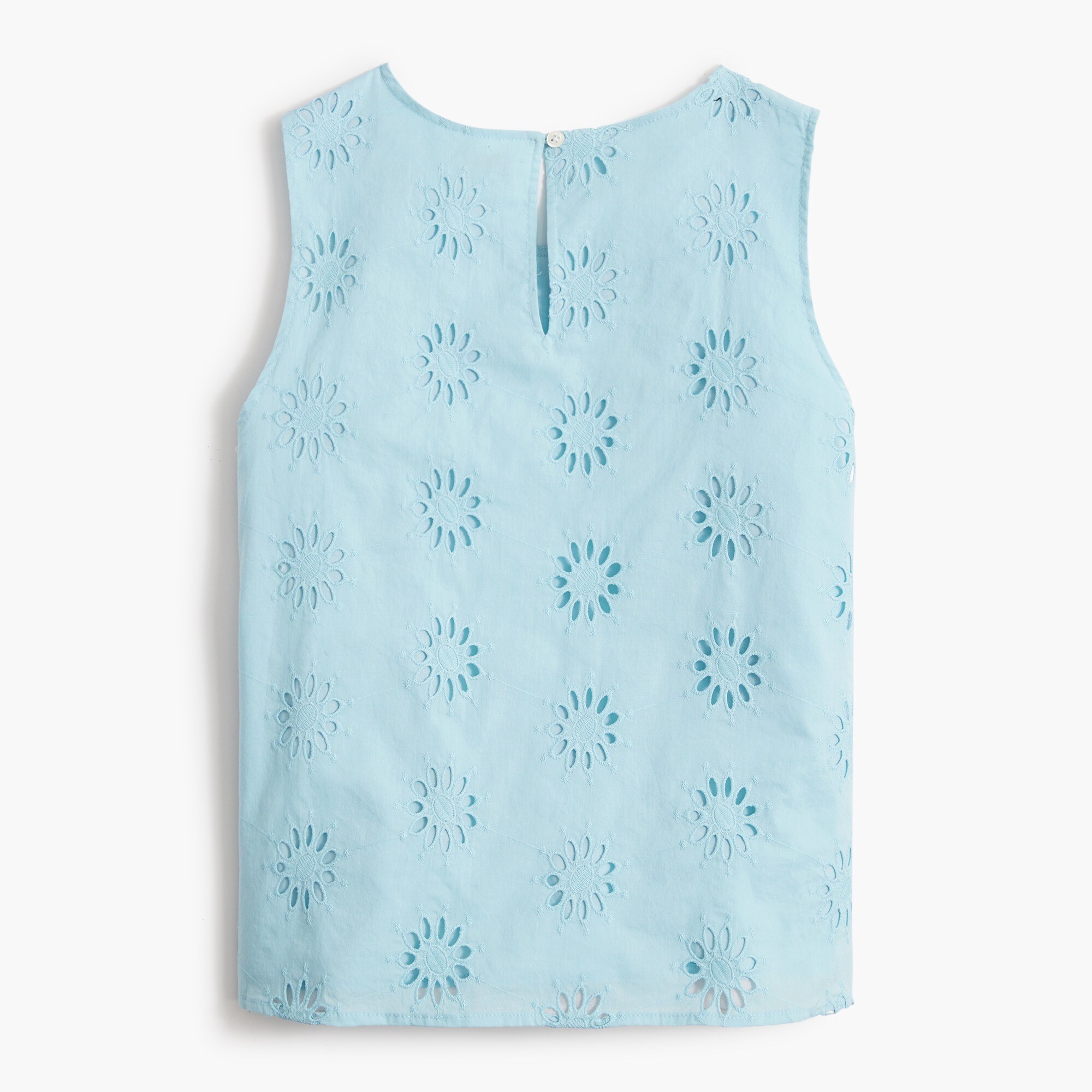 Eyelet shell tank top