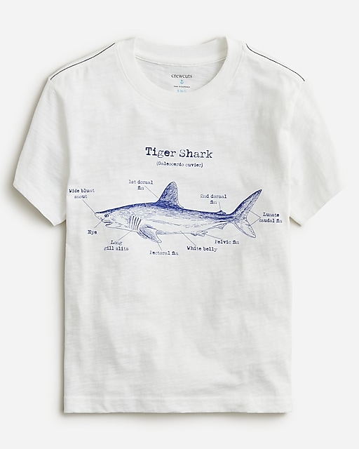  Kids' tiger shark graphic T-shirt