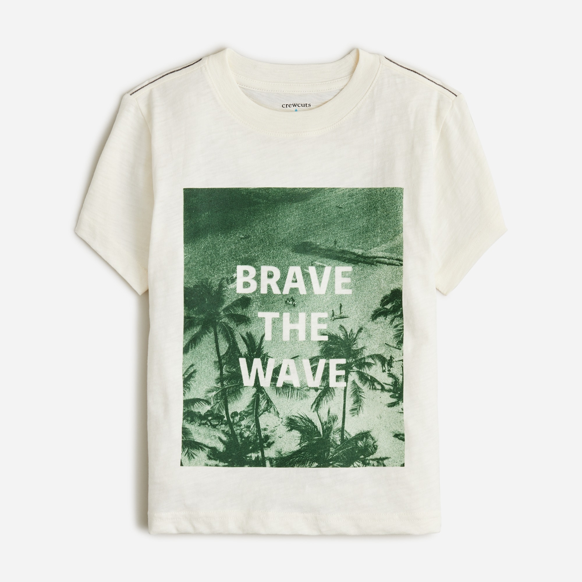 boys Kids' &quot;Brave the wave&quot; graphic T-shirt