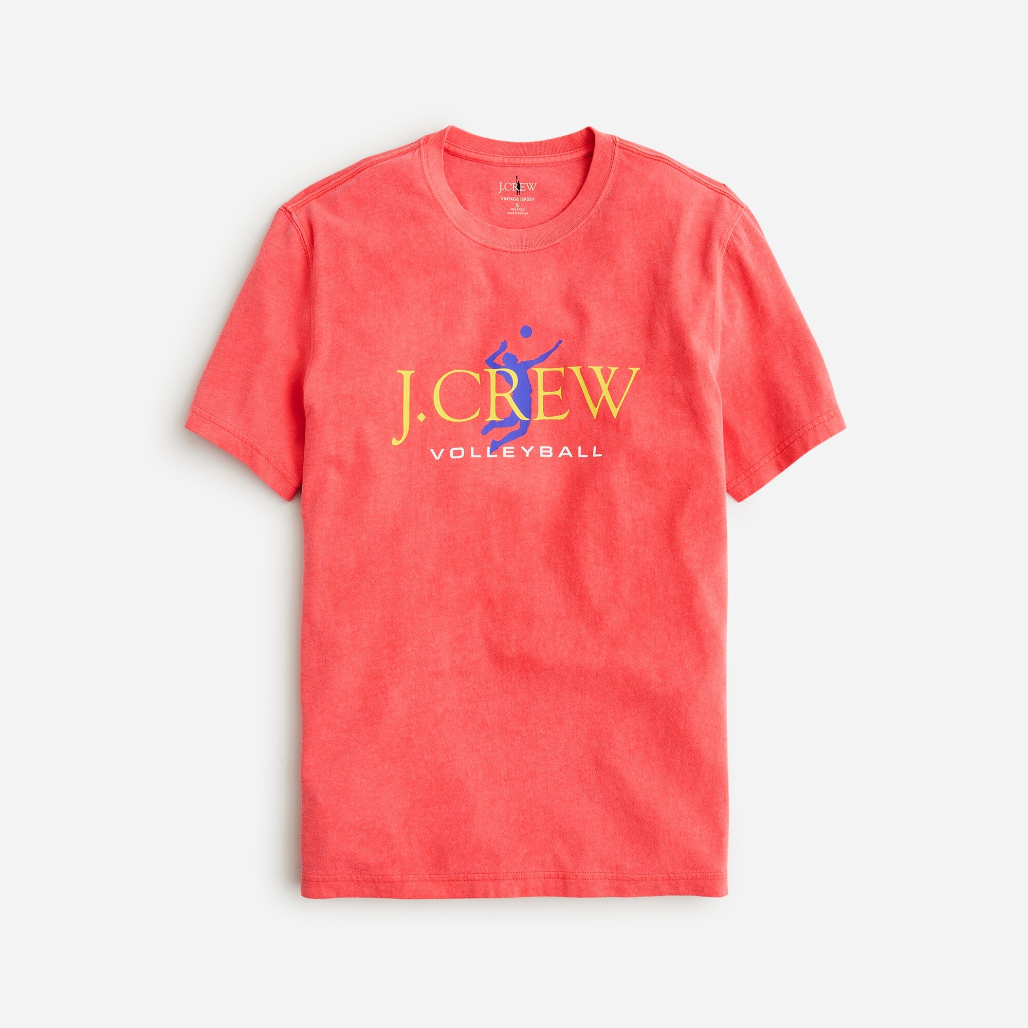 J.Crew Limited edition J.Crew Volleyball Vintage wash Cotton Graphic T shirt For Men