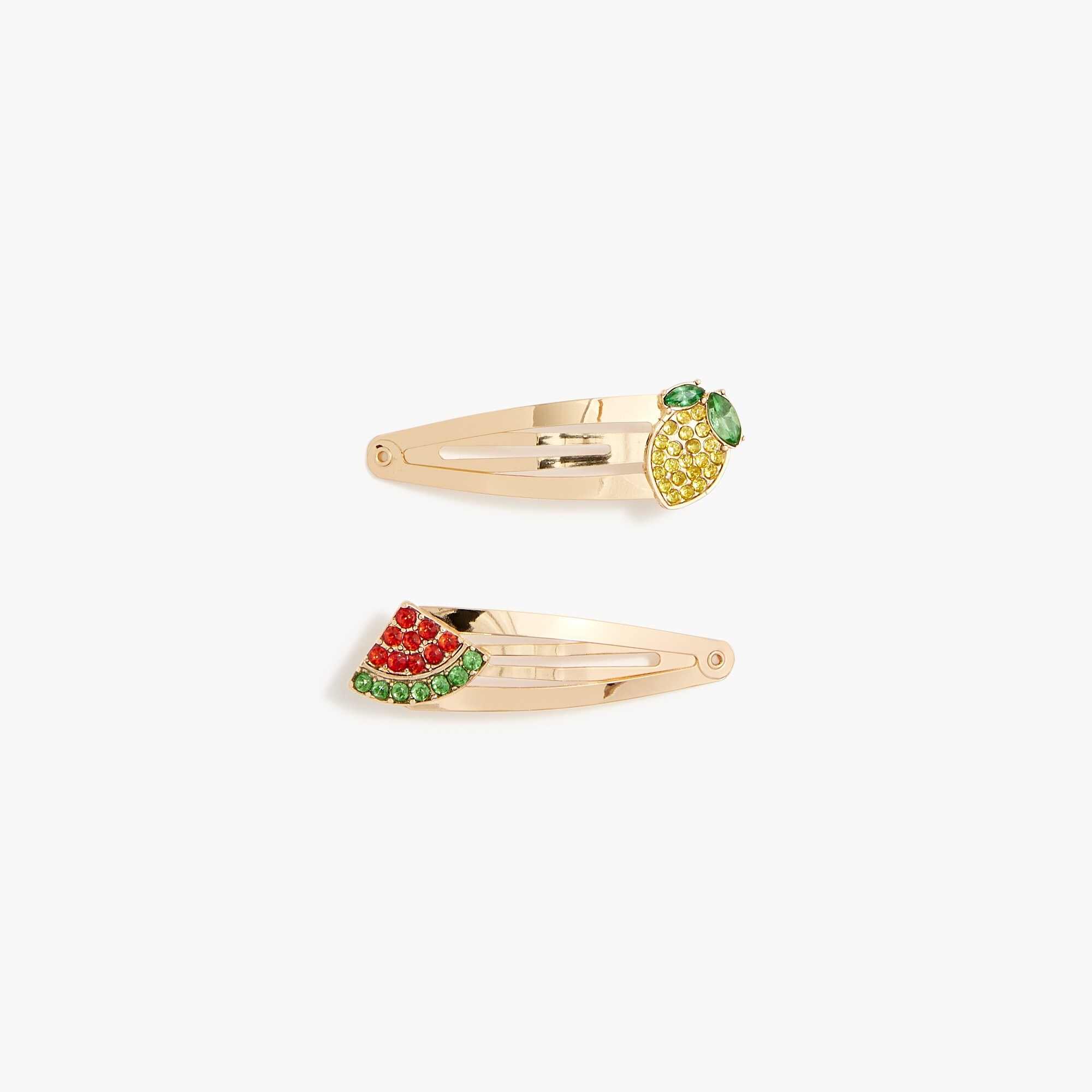 Girls' fruit hair barrettes set-of-two