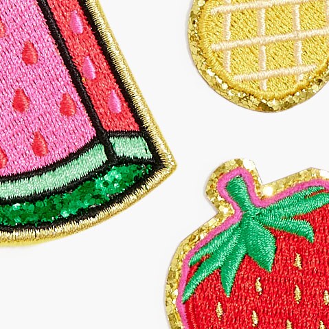 Fruit sticker patches set-of-three BELVEDERE RED