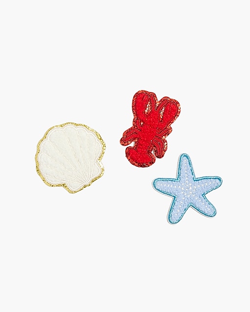 womens Sea creature sticker patches set-of-three