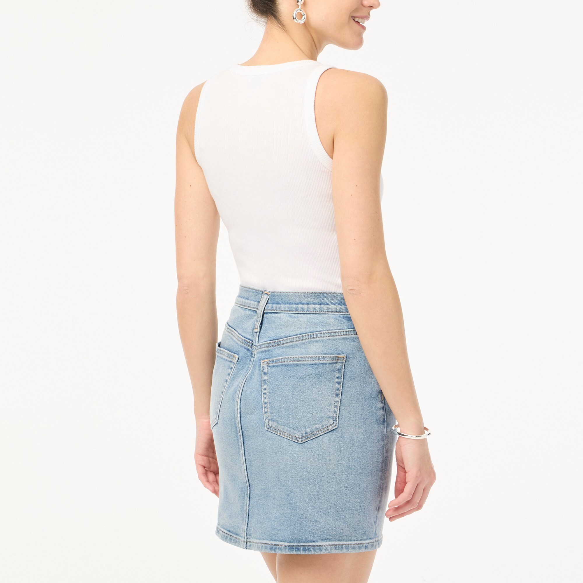 Denim mini skirt