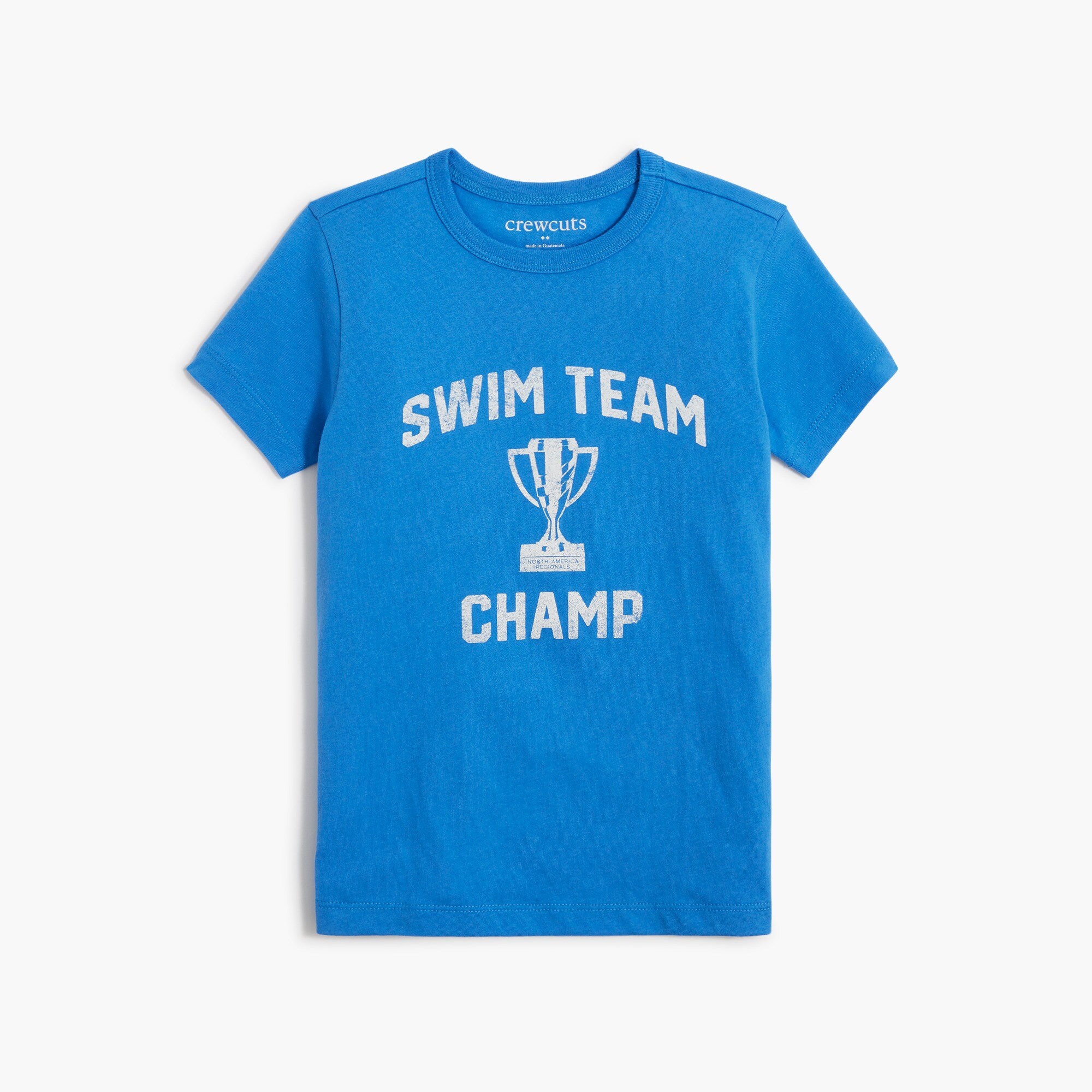  Boys' &quot;swim team champ&quot; graphic tee