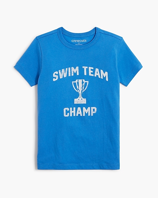 boys Boys' &quot;swim team champ&quot; graphic tee