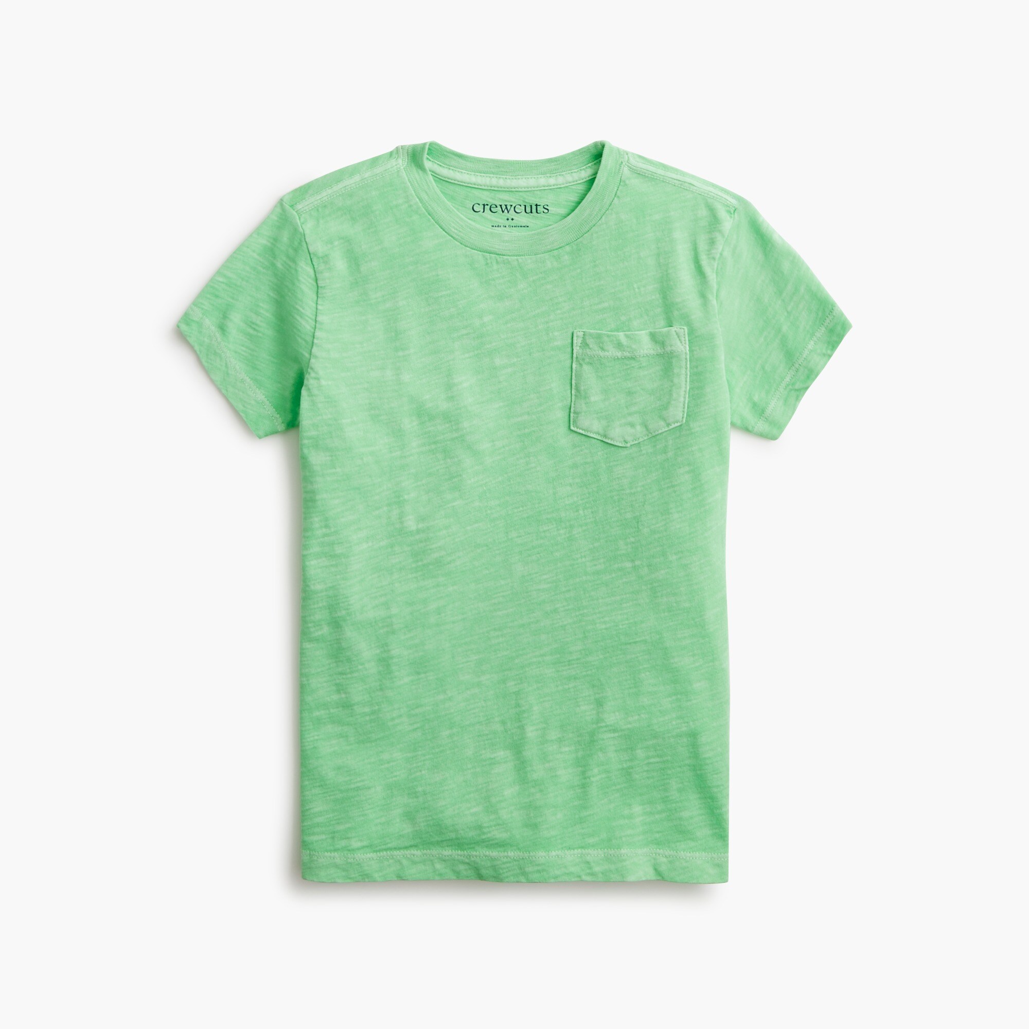boys Boys' garment-dyed slub pocket tee