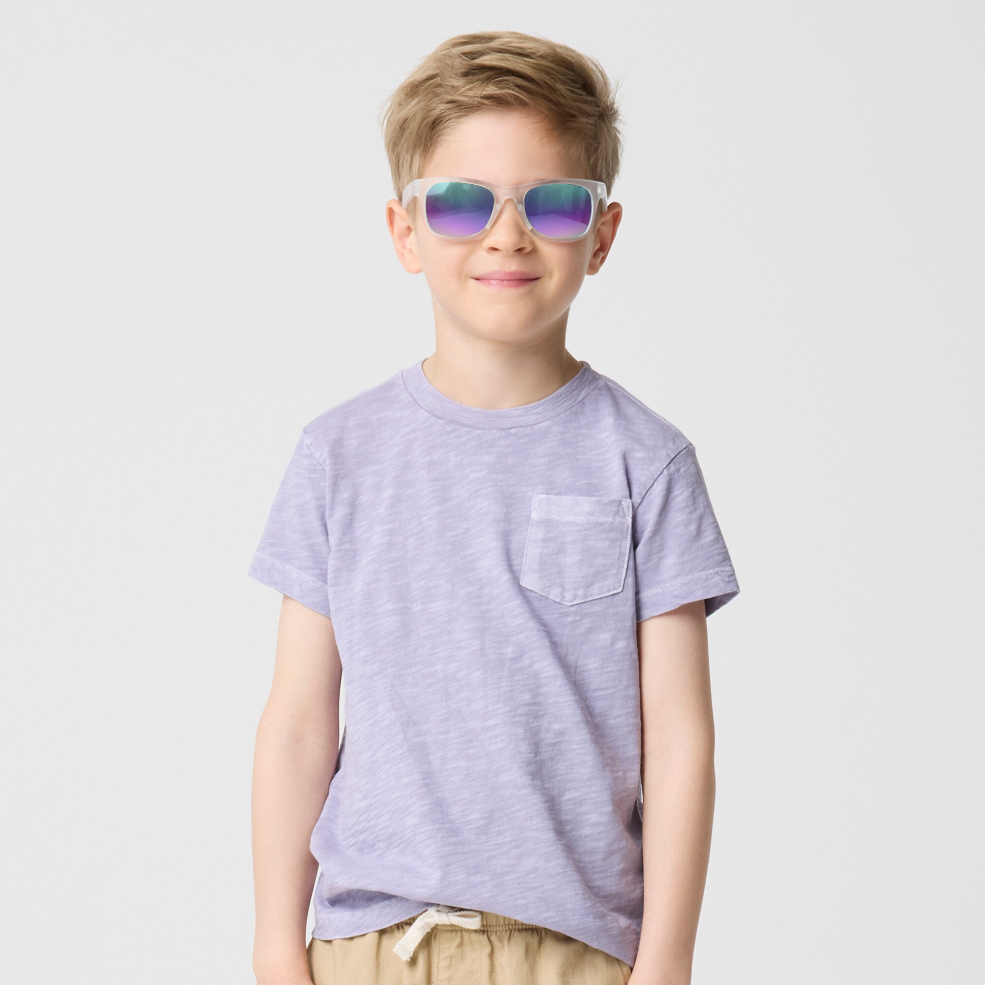 boys Boys' garment-dyed slub pocket tee
