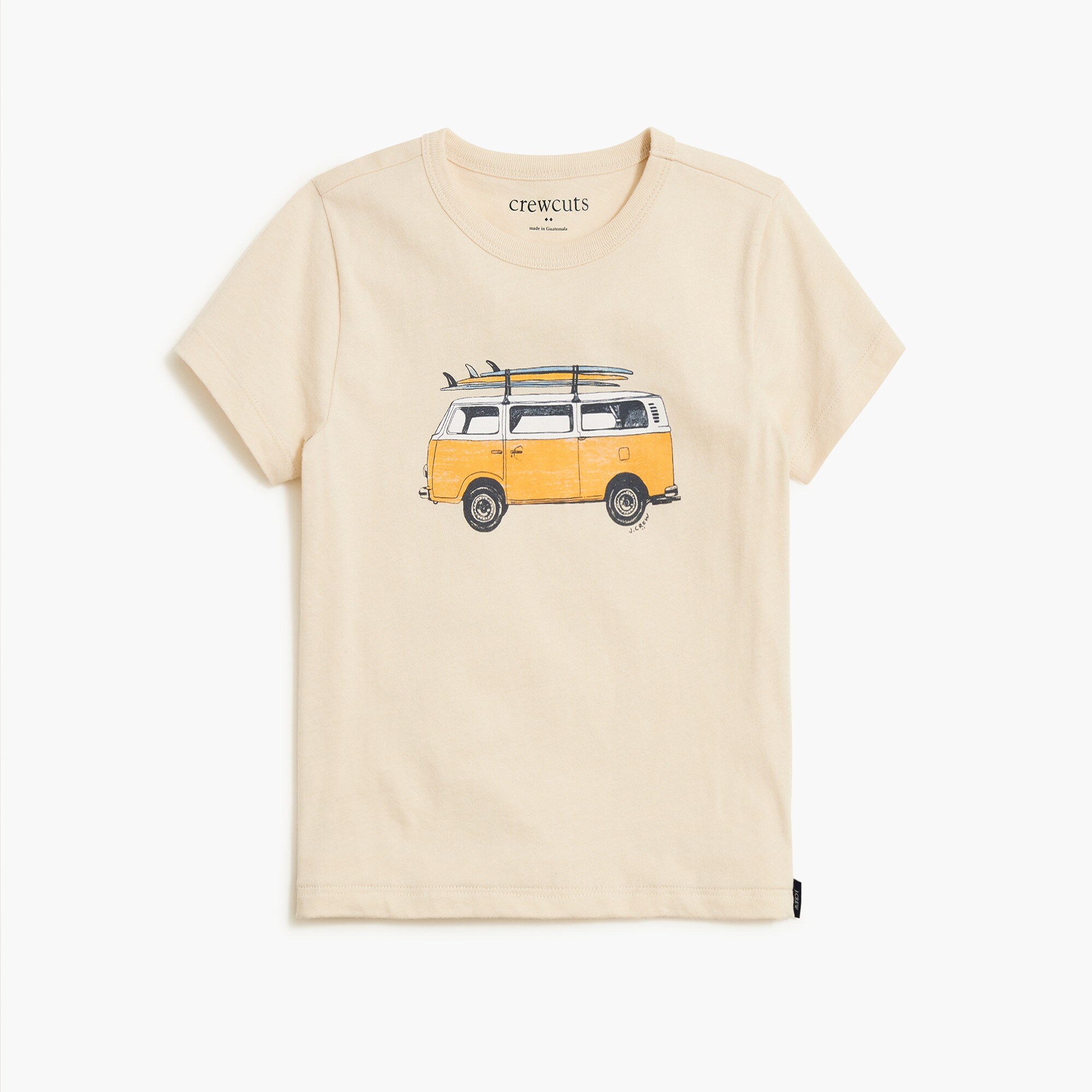  Boys' truck with surfboard graphic tee