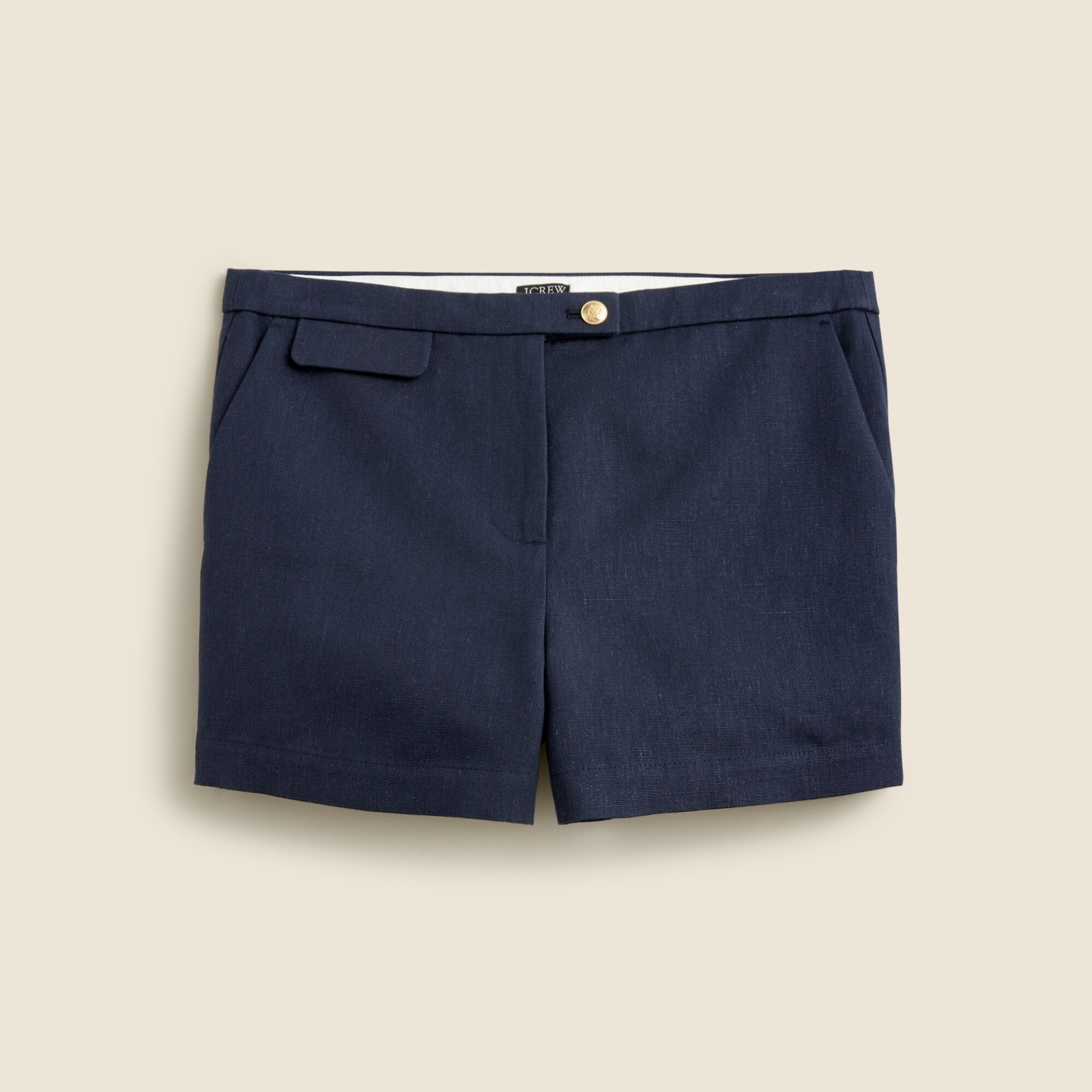 3 suit short in textured linen blend