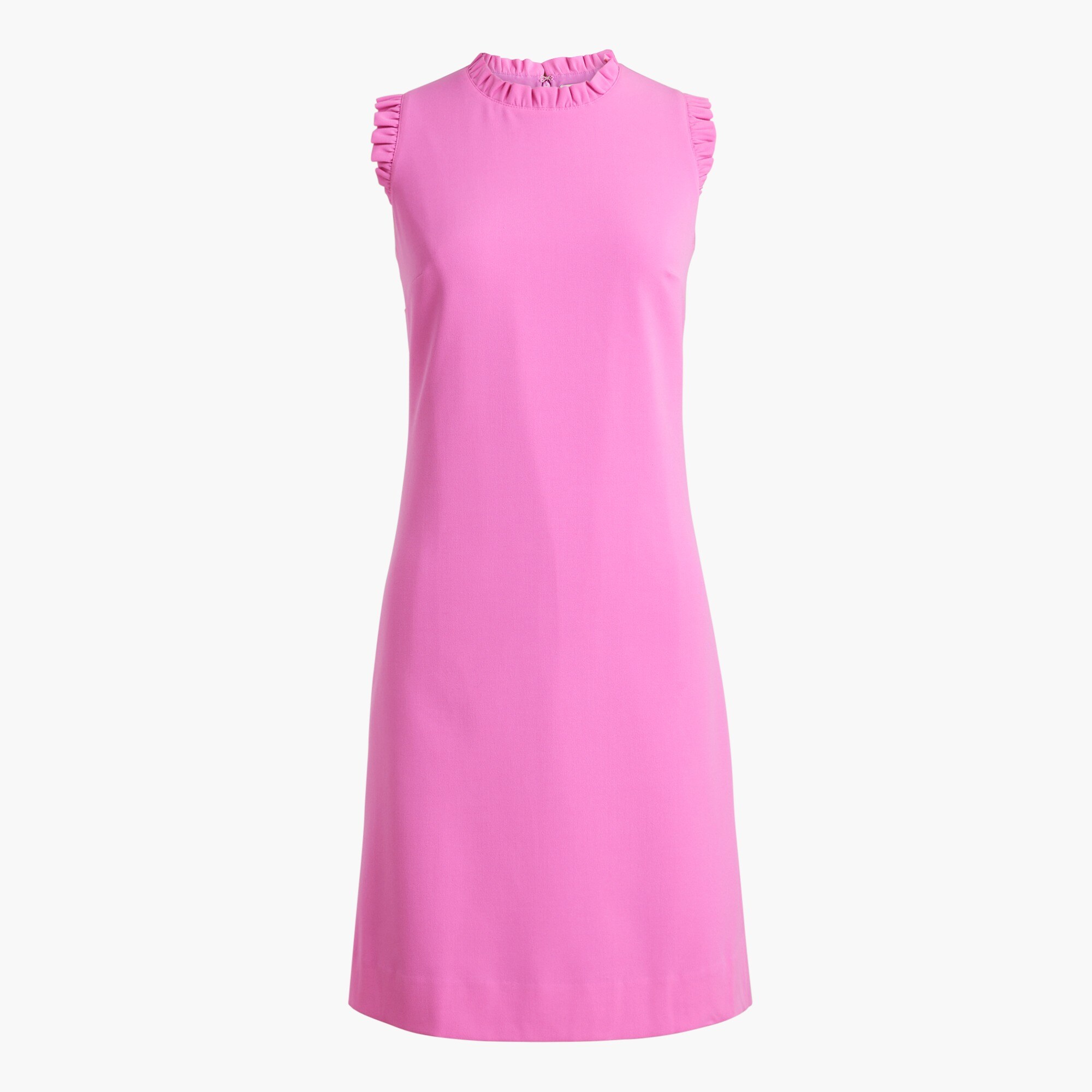 Ruffleneck suiting dress