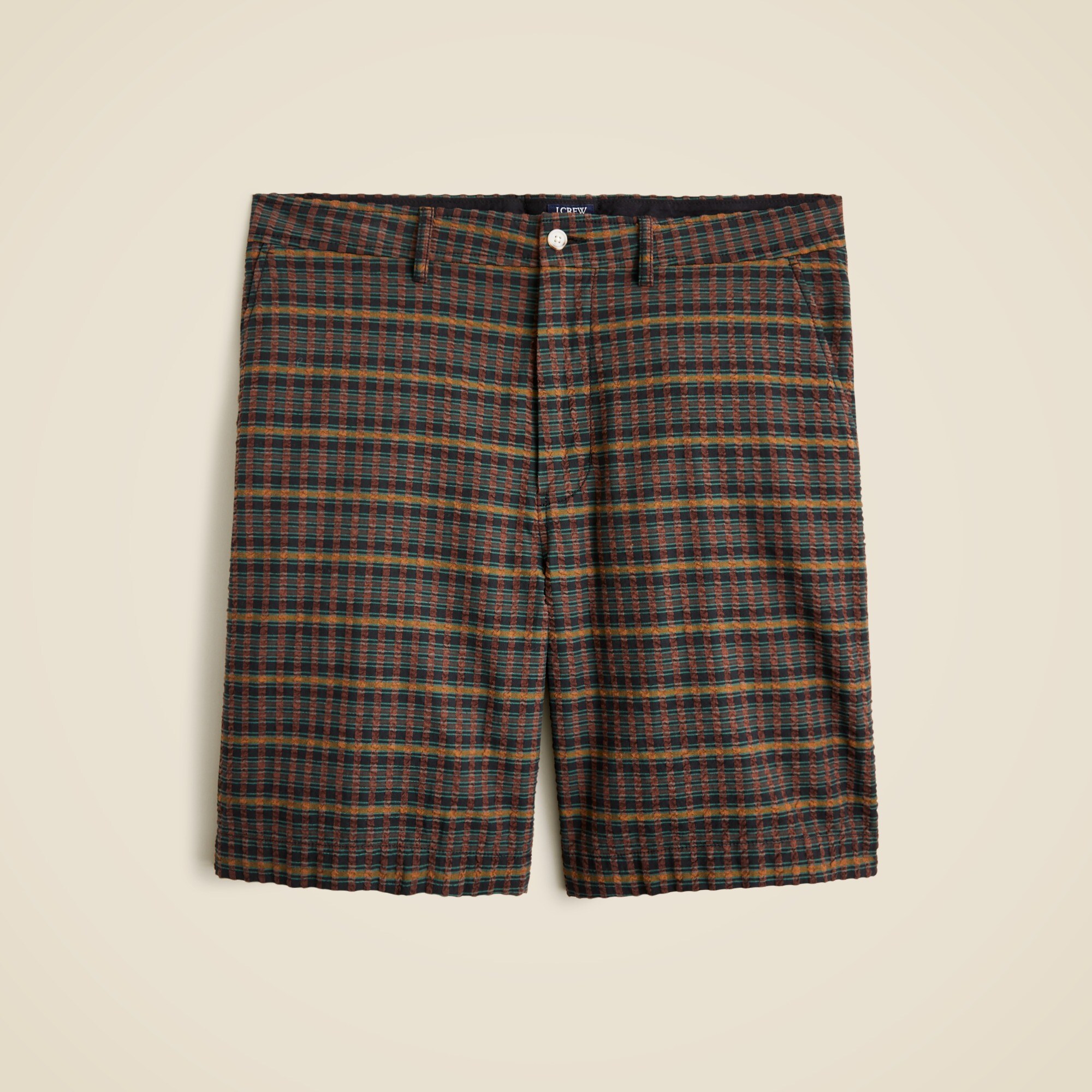 9" Relaxed seersucker short