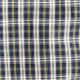 Relaxed short-sleeve garment-dyed heritage twill shirt ARTHUR PLAID NAVY WHIT