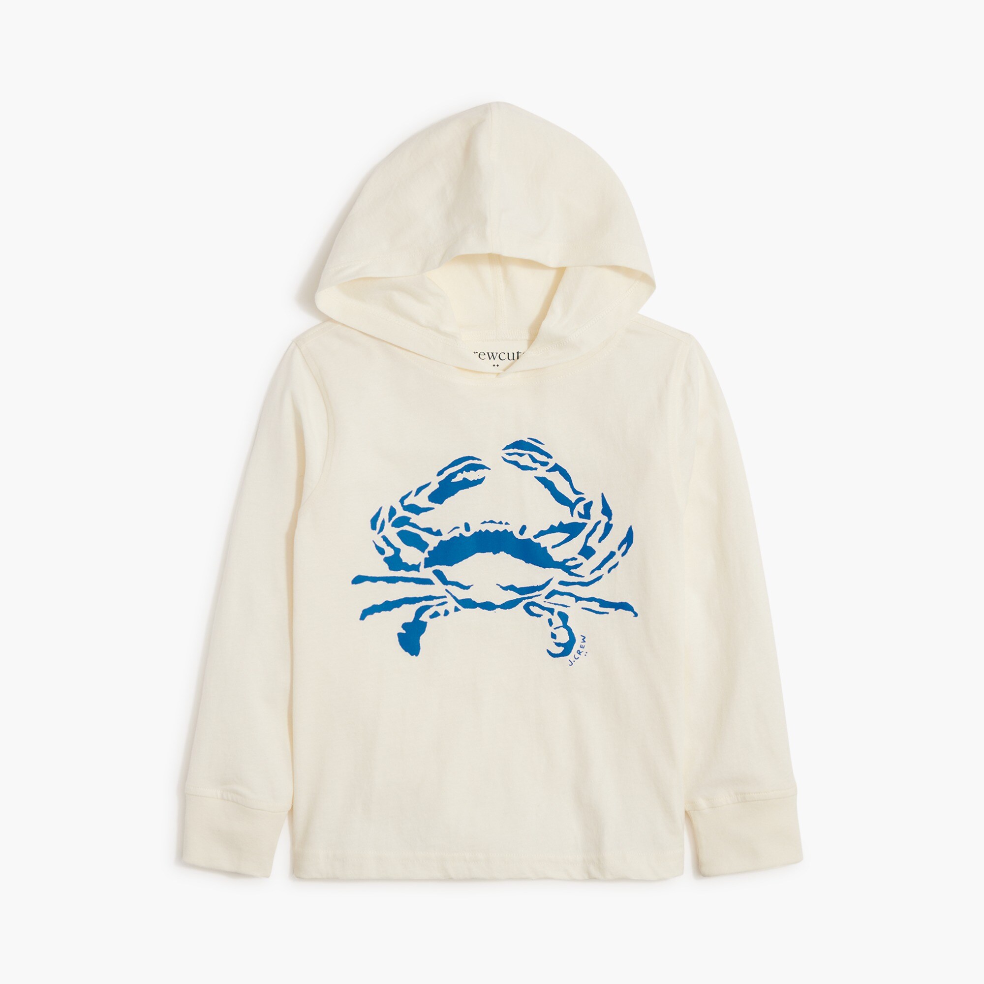  Boys' crab jersey hooded tee
