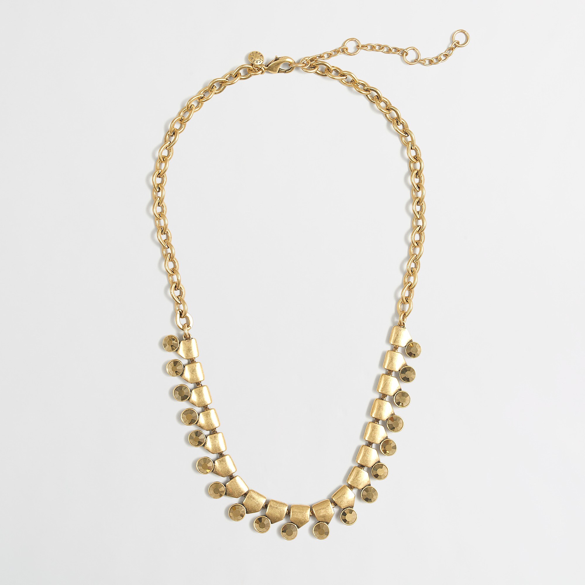 Factory gold and crystal necklace