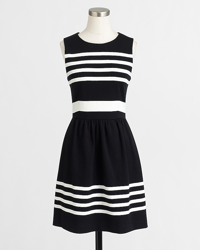 factory: striped daybreak dress for women, right side, view zoomed
