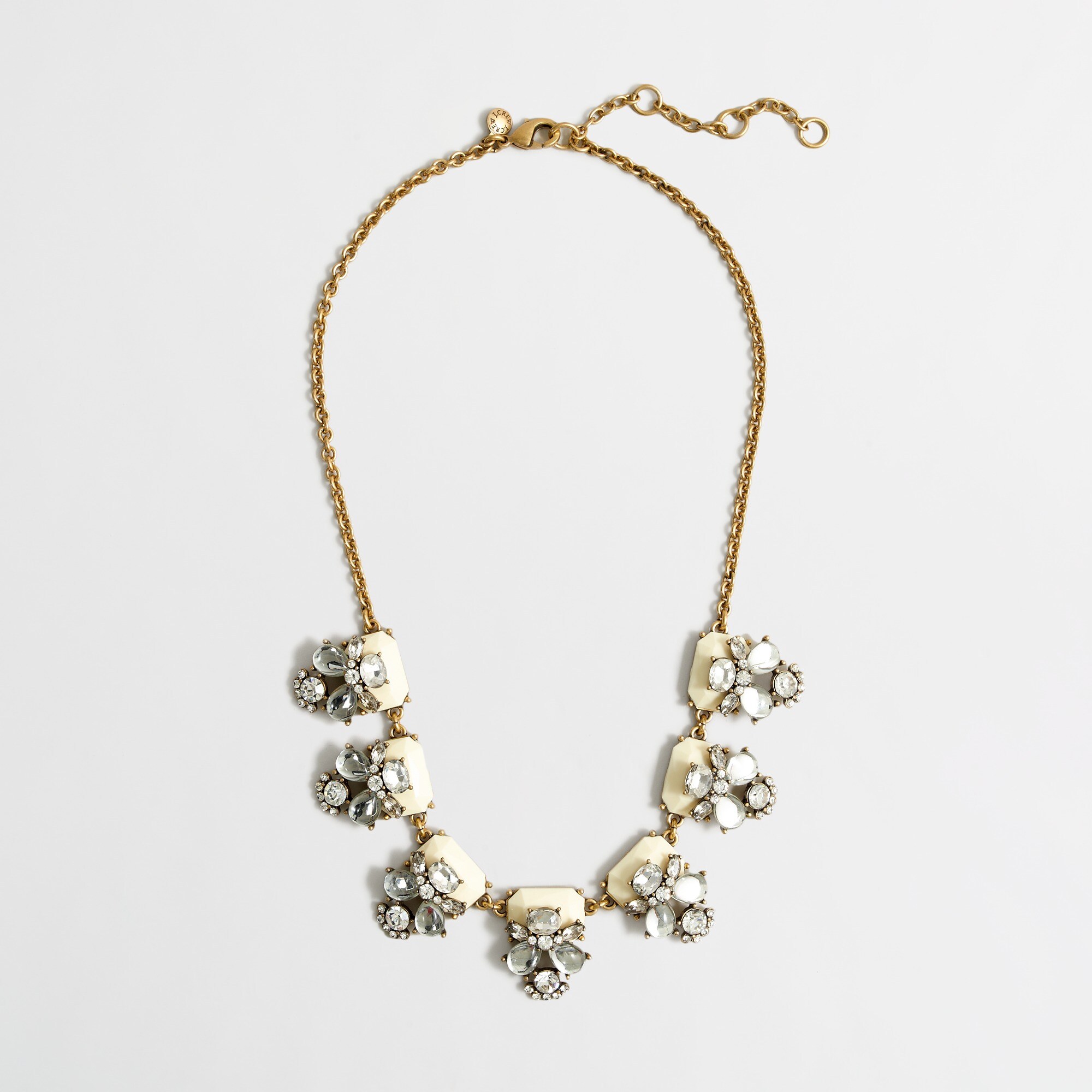 Factory perched clusters necklace