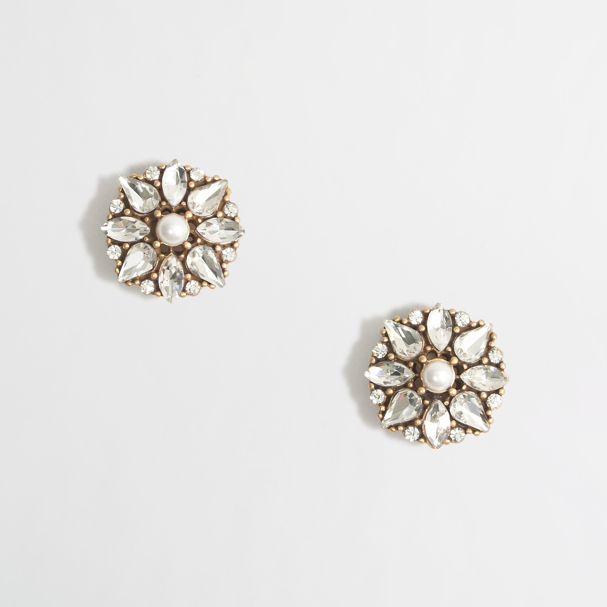 Factory pearl burst earrings