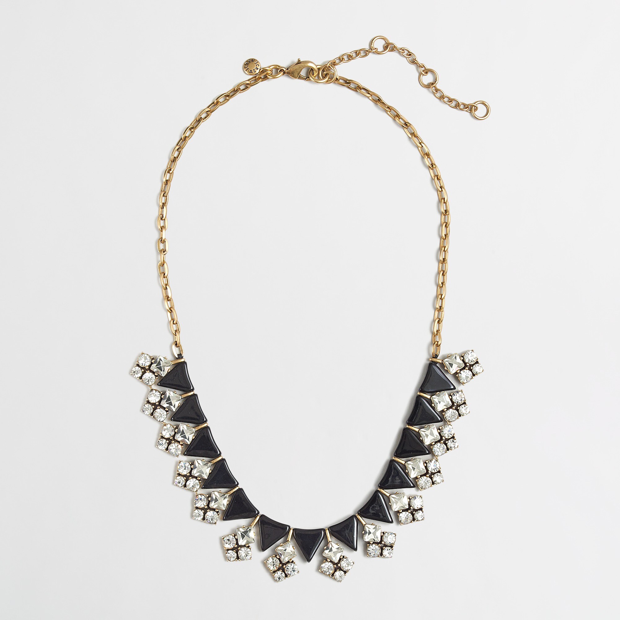 Factory arrow and crystal clusters necklace