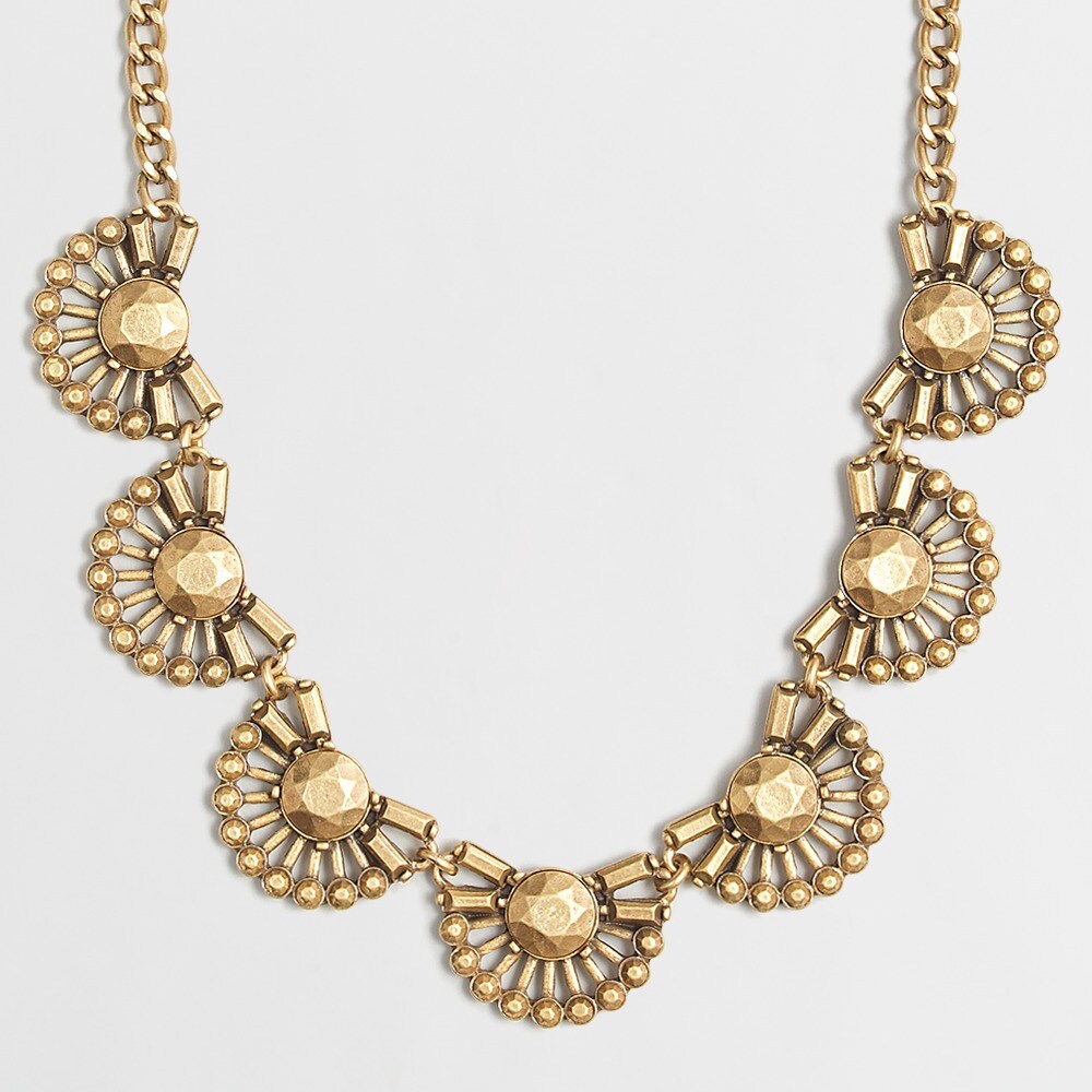 Factory crystal domes necklace