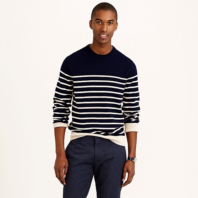 Striped cotton sweater : | J.Crew