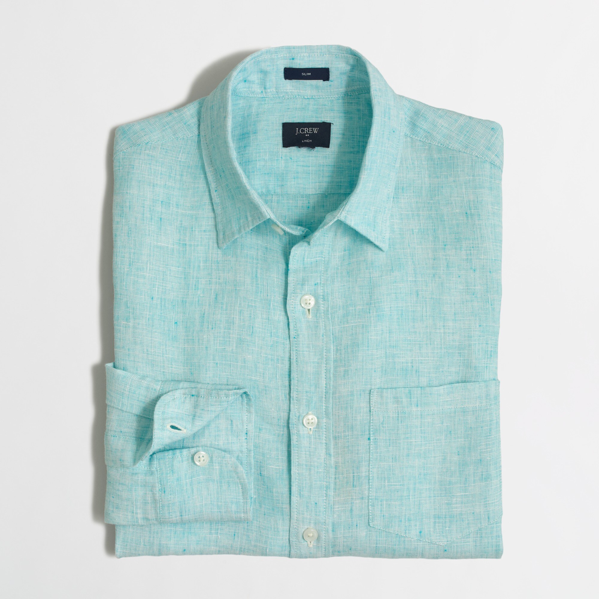 slim linen shirt for men