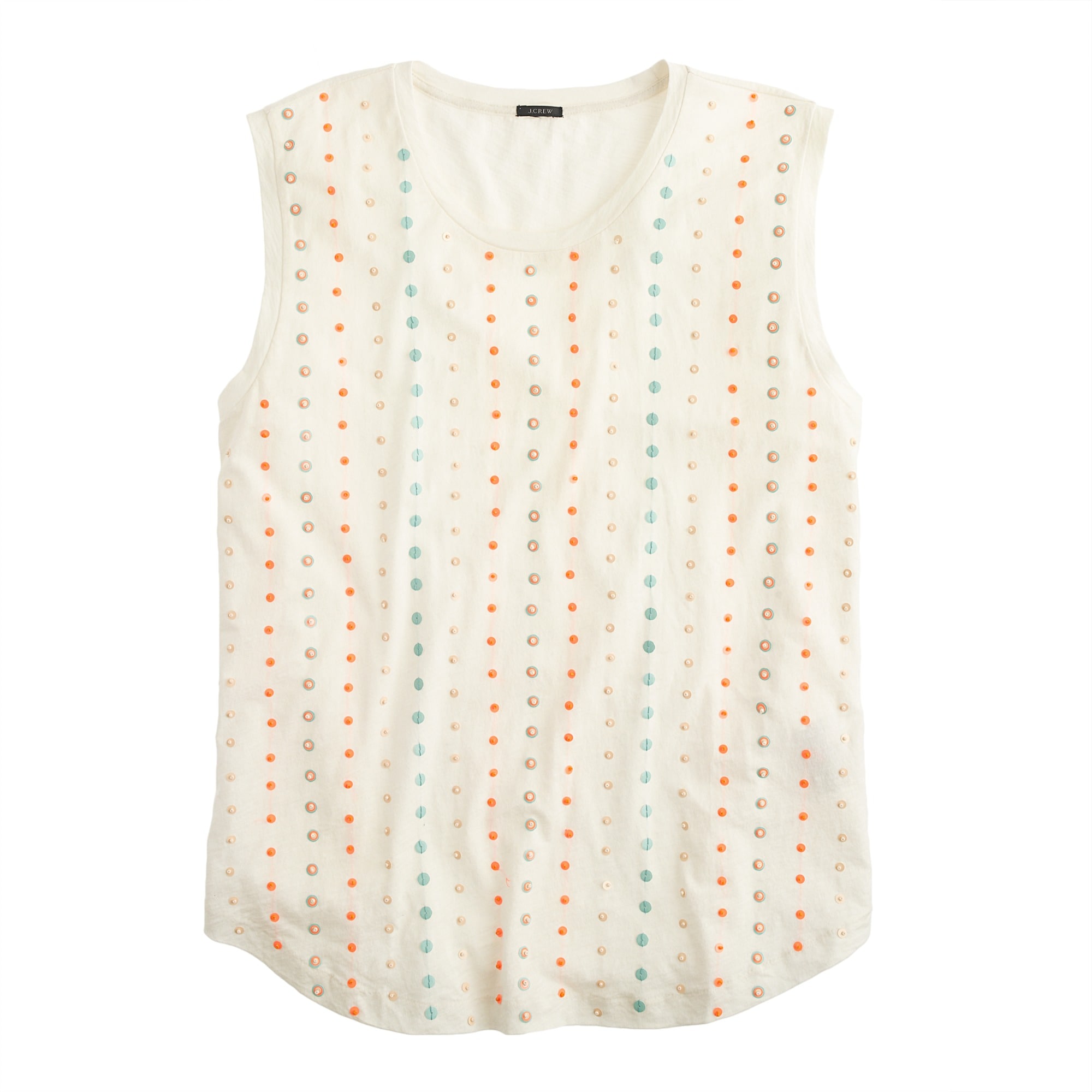 j crew sequin top