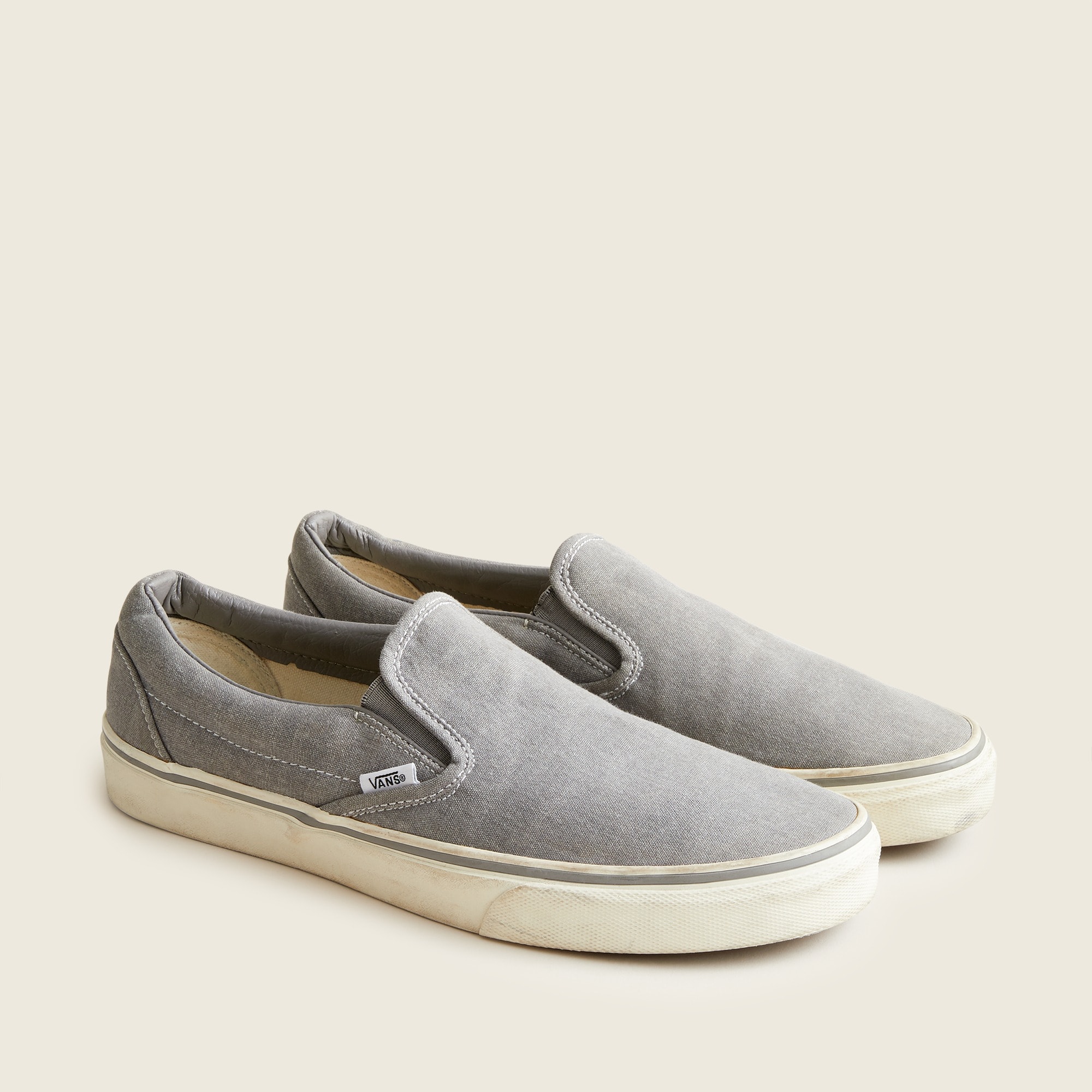 grey slide on vans