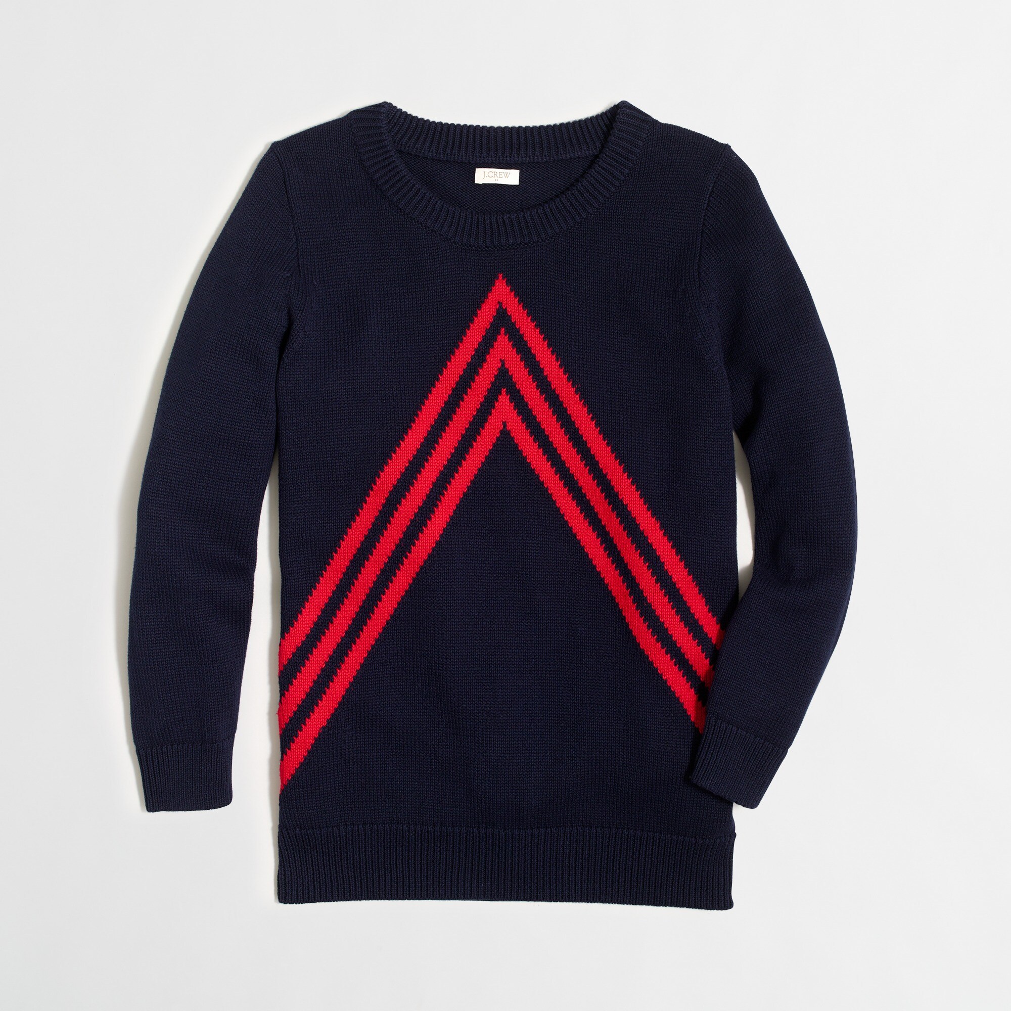 Chevron intarsia sweater