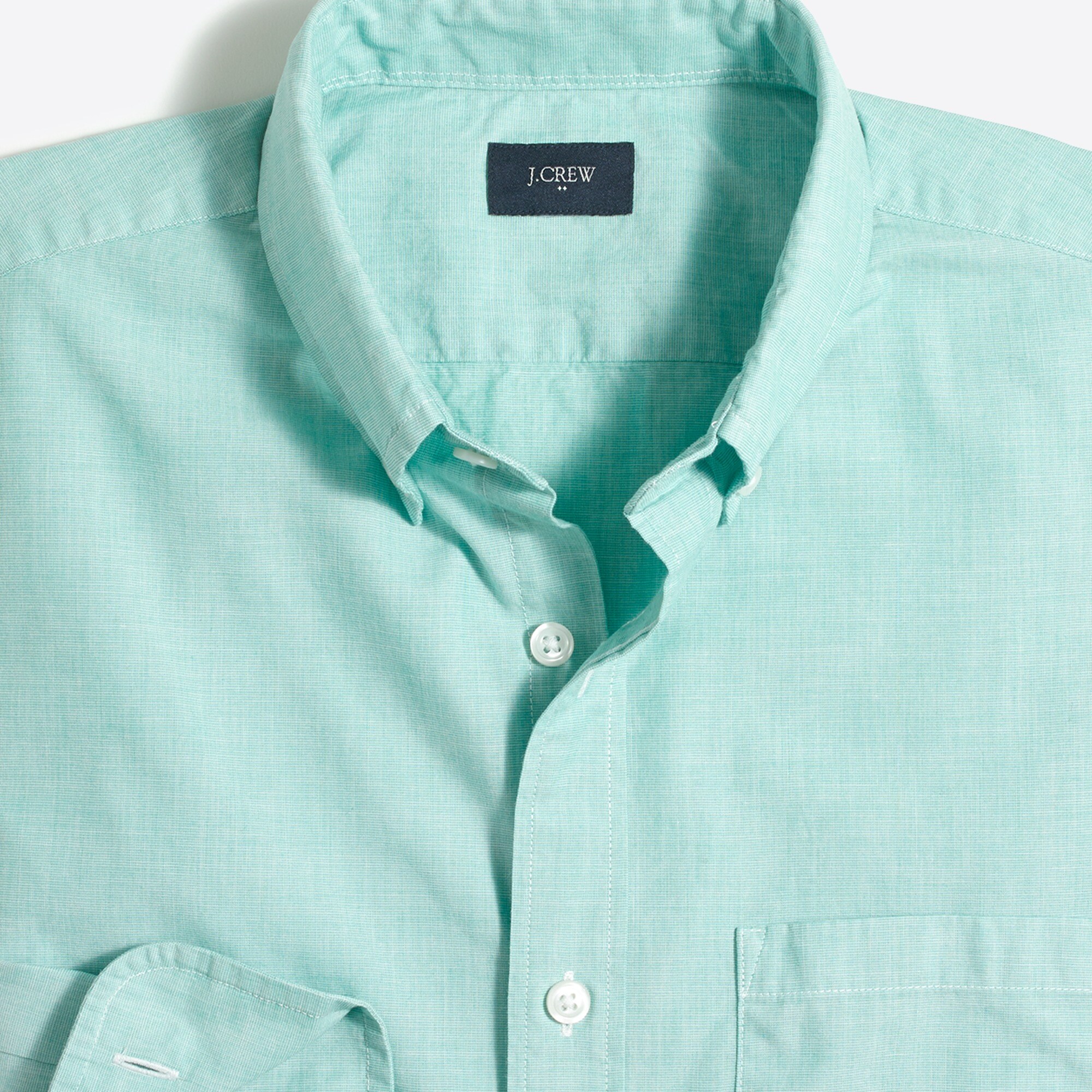 Slim washed shirt in oversized gingham