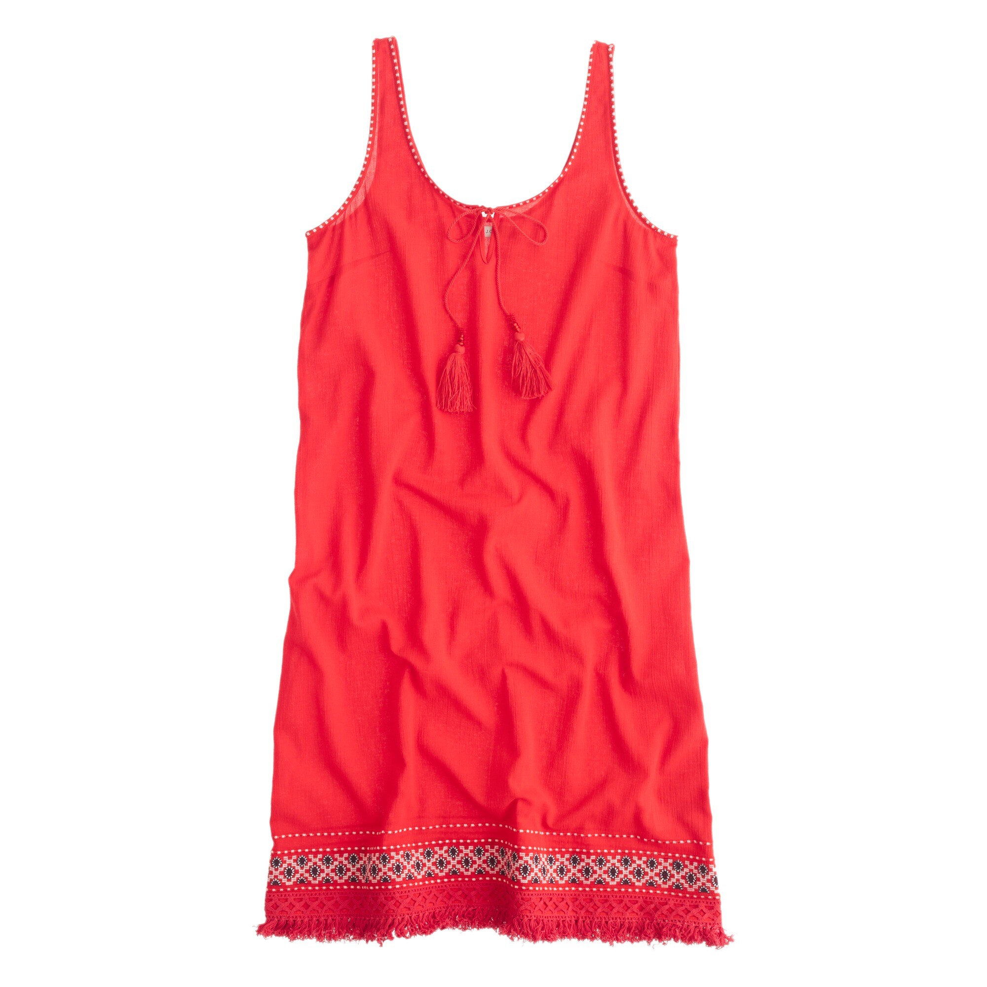 Jcrew Embroidered Beach Dress