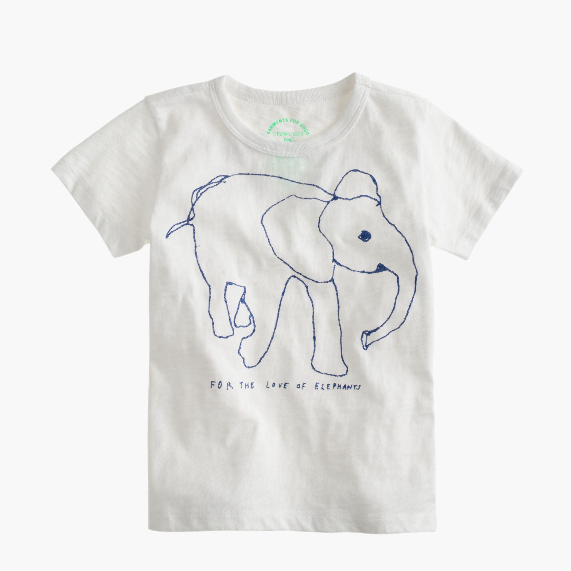 the elephant　アイレット　シャツ Girls' Crewcuts For David Sheldrick Wildlife Trust Elephant T