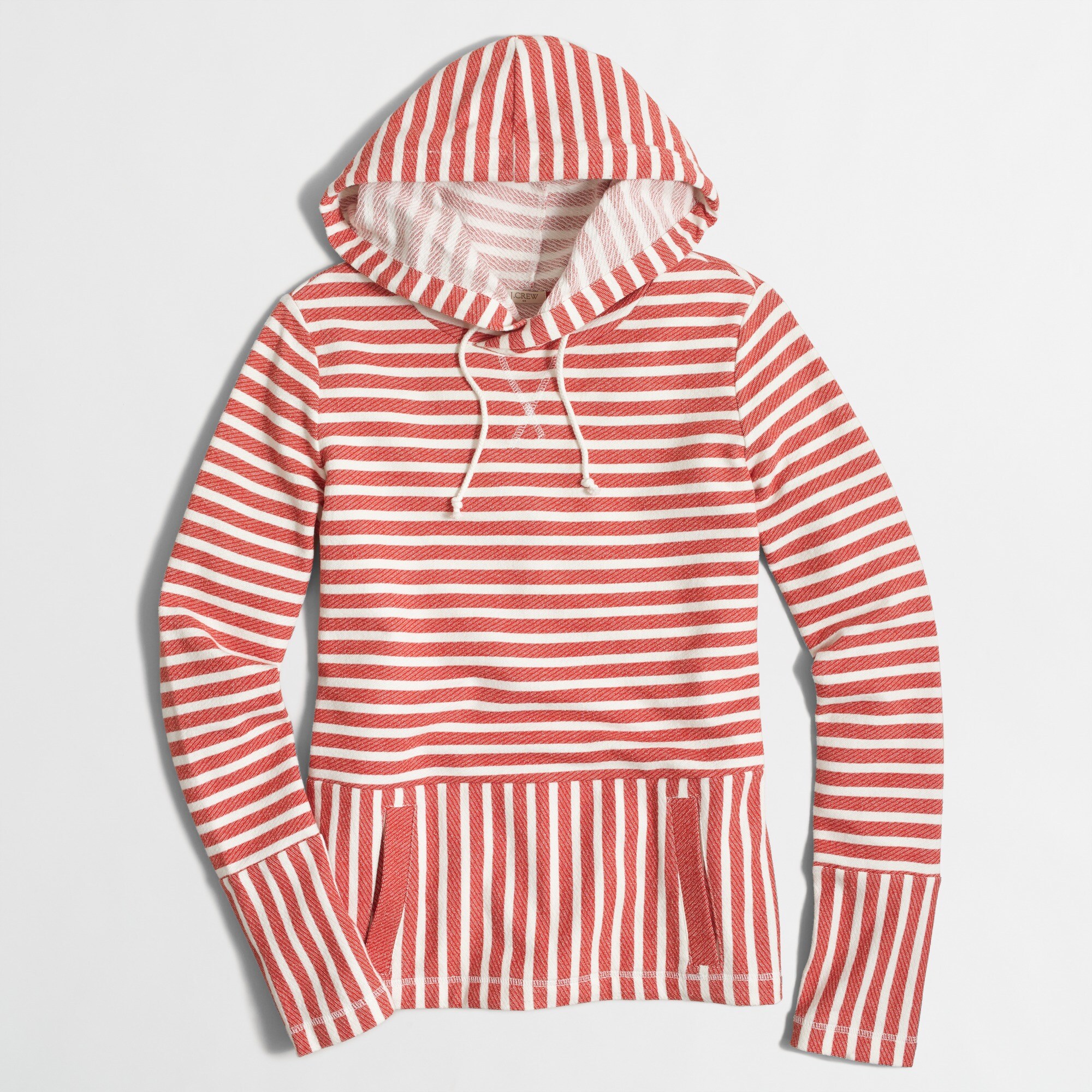 flip-striped sweatshirt for women