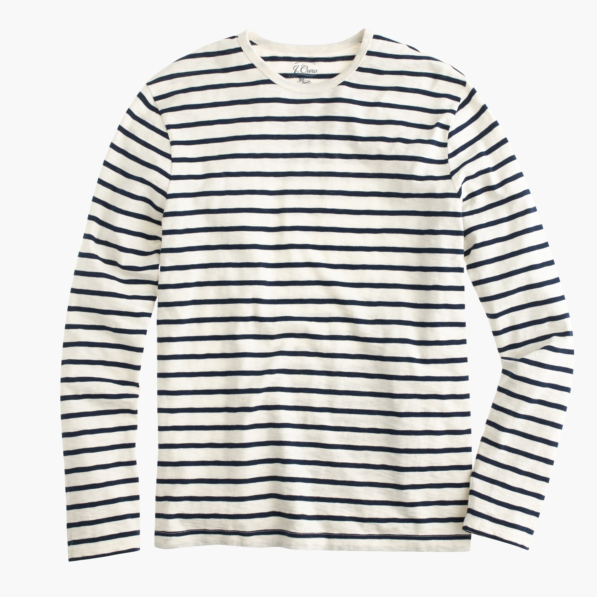 Long-sleeve deck-striped T-shirt