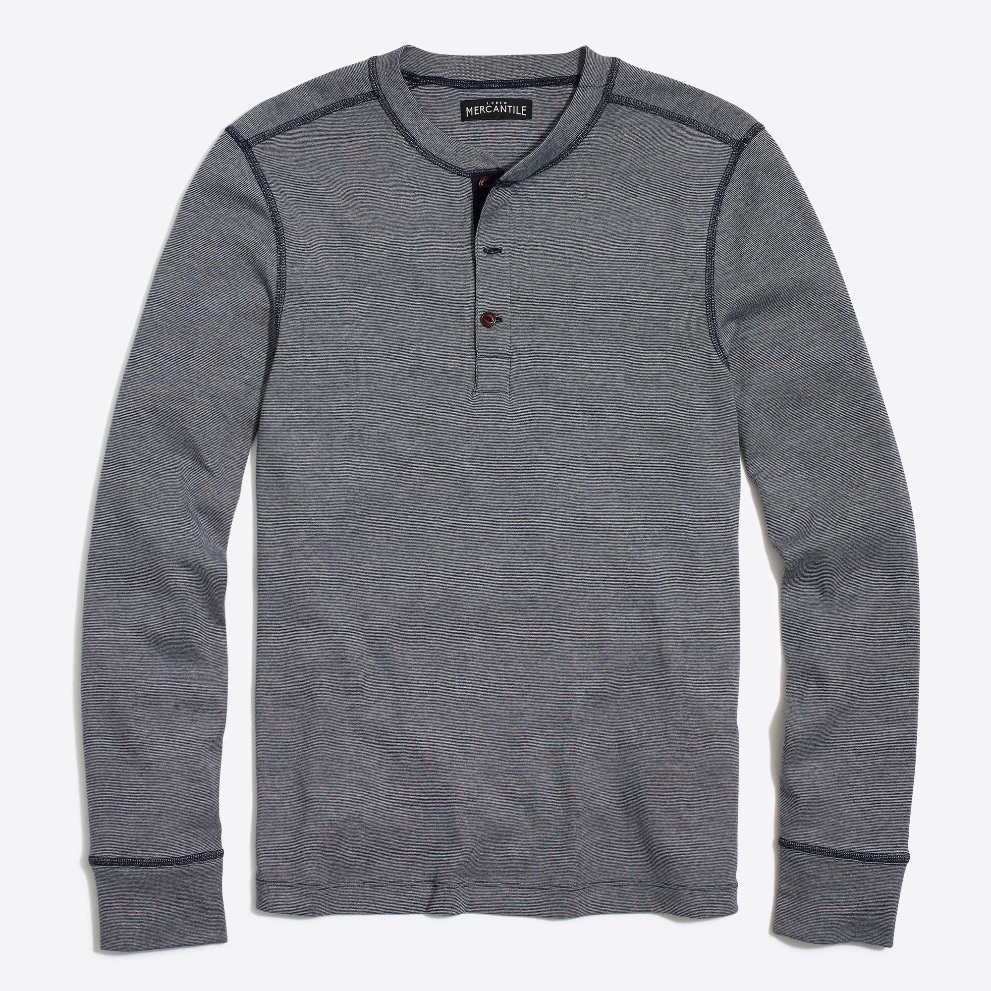 twisted rib henley for men