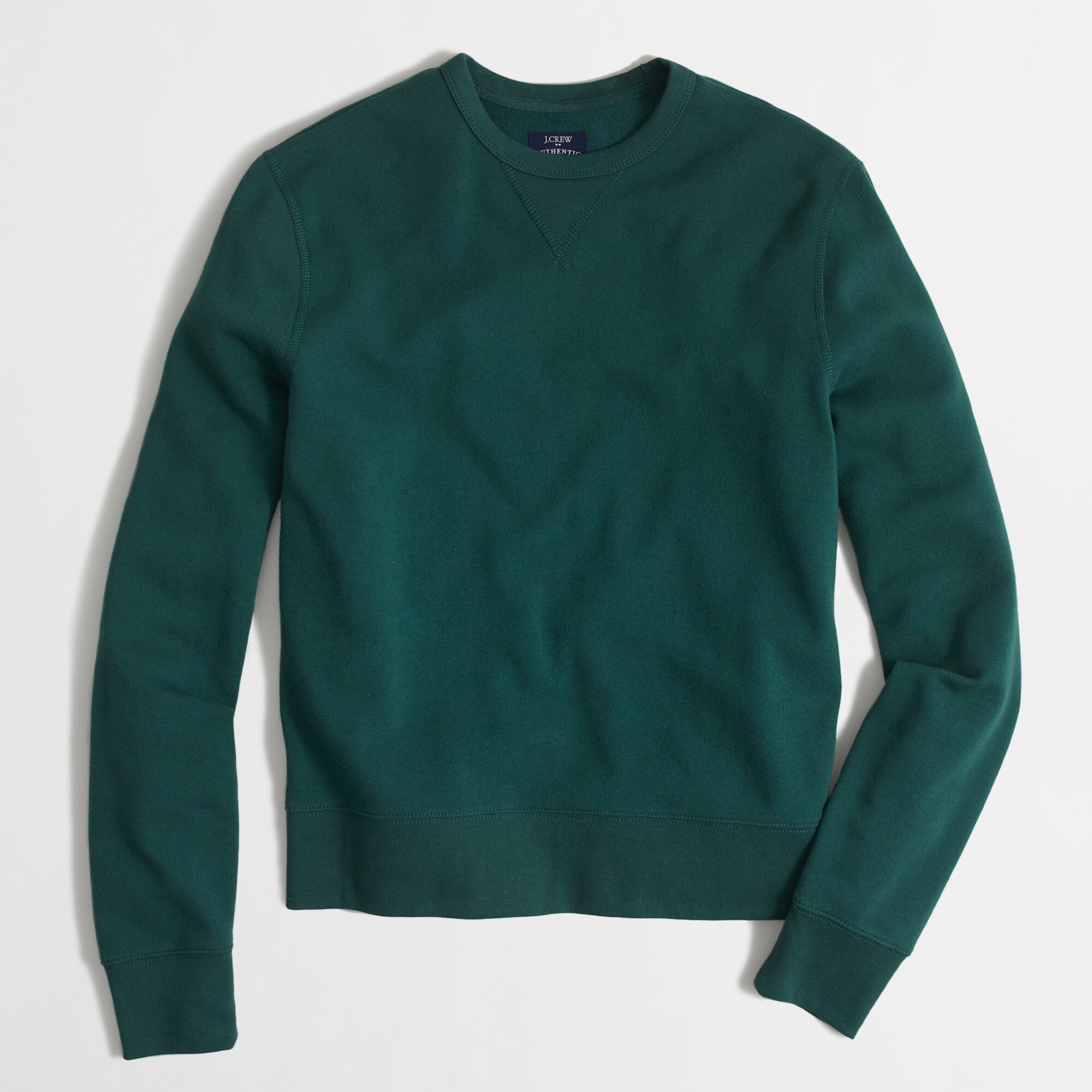 Lightweight fleece crewneck sweatshirt