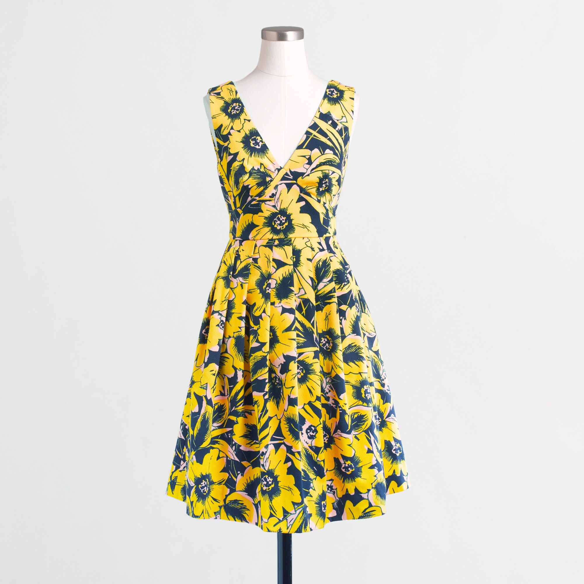 Floral piqué dress