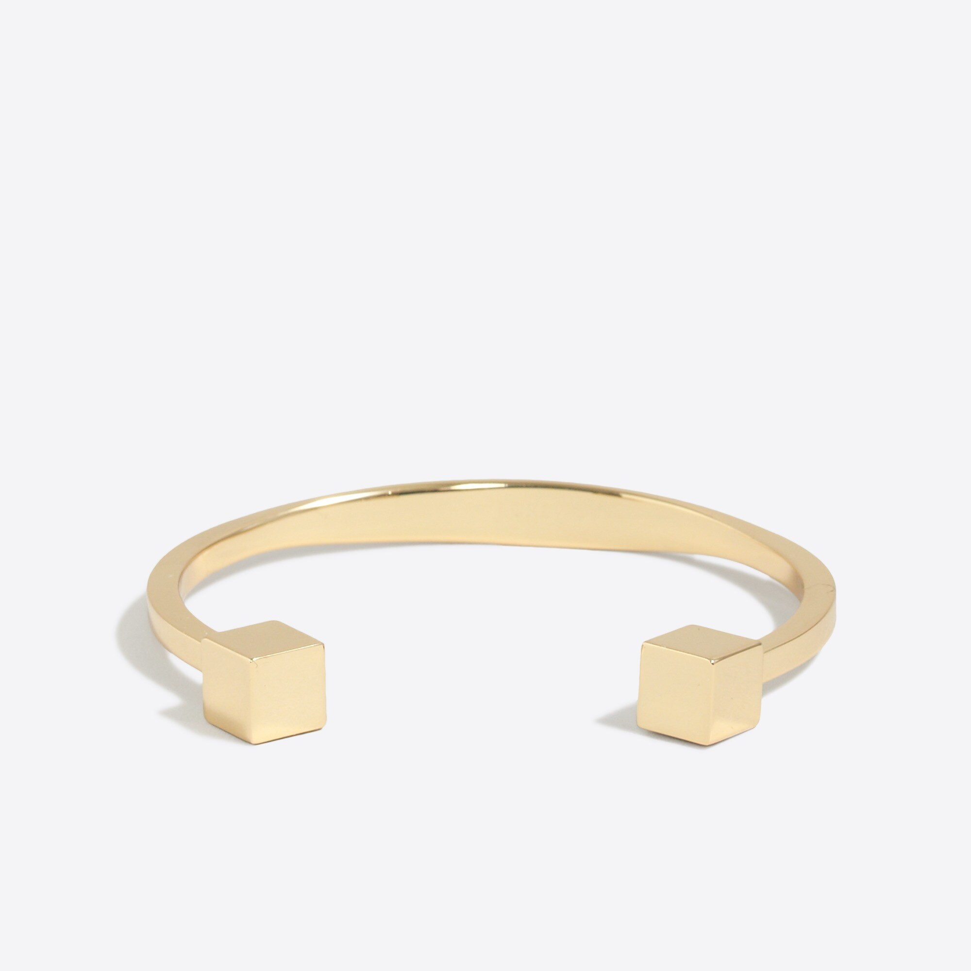 JCrew Vintage Brass-Tone Geometric Cuff Bracelet - Women Accessories J.CREW Gold Cuff Fashion Bracelets for sale | eBay main image 3
