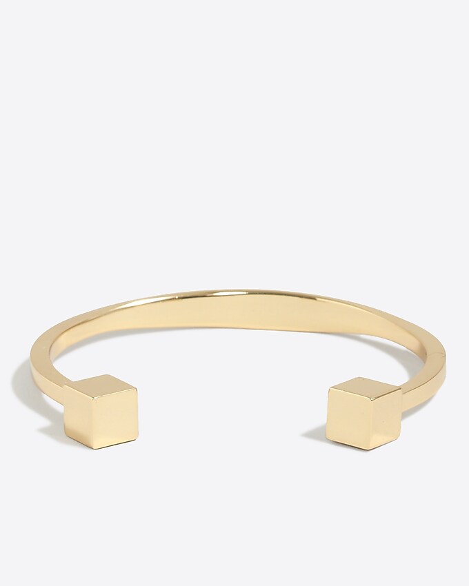 factory: golden cuff bracelet for women, right side, view zoomed