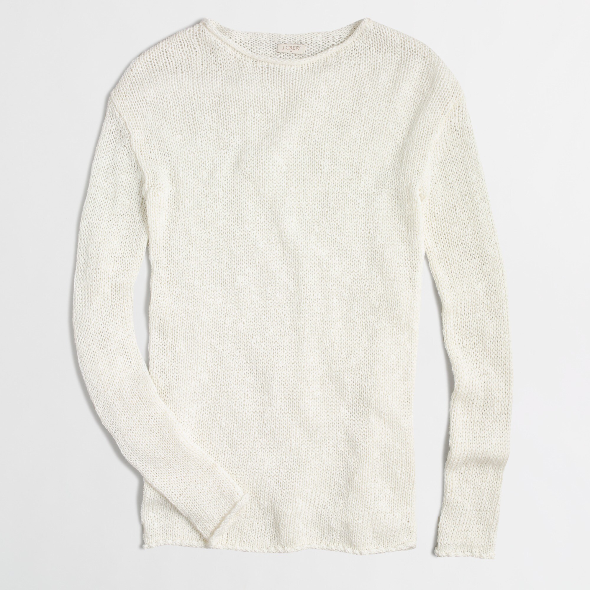 knit boatneck sweater for women