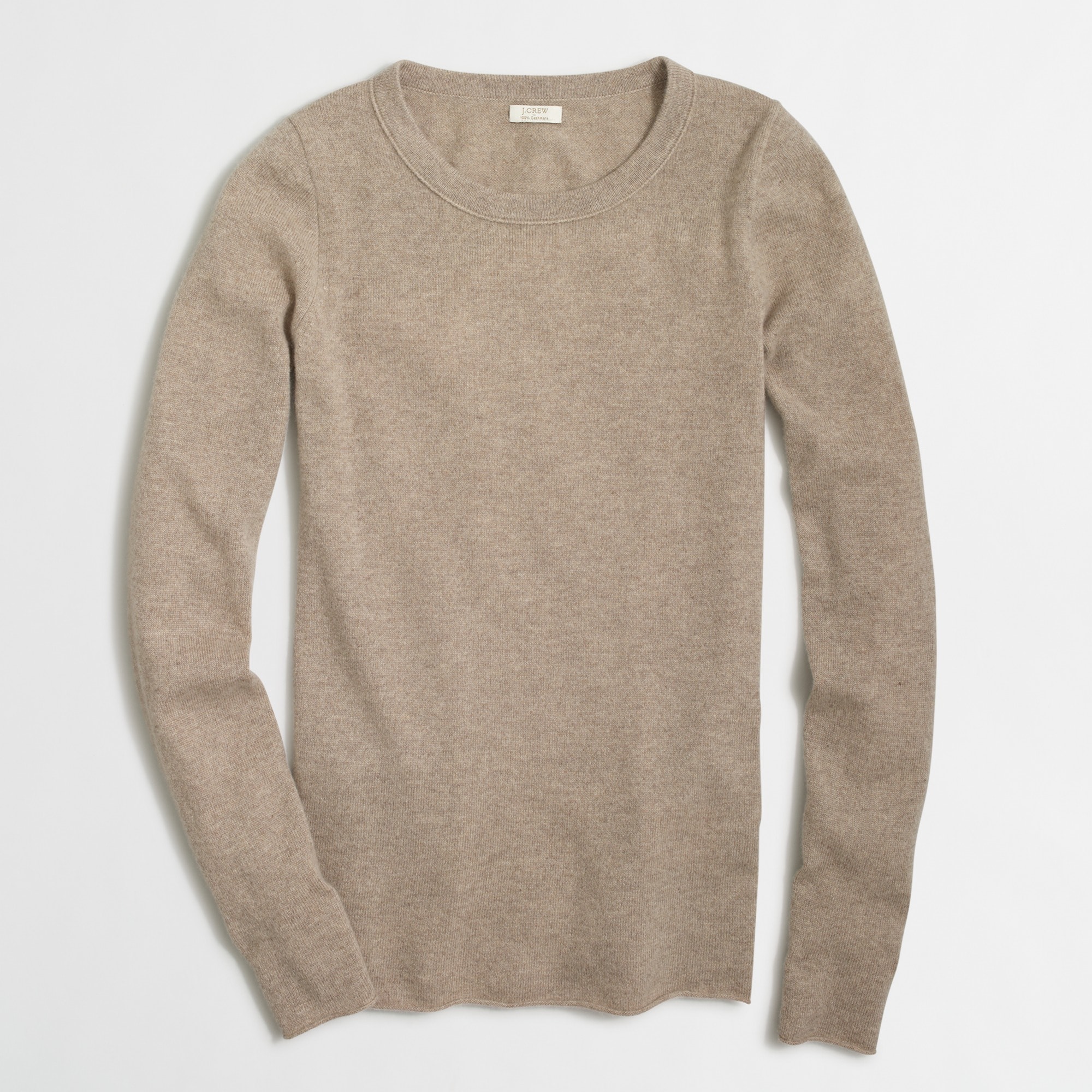 Long-sleeve cashmere tee