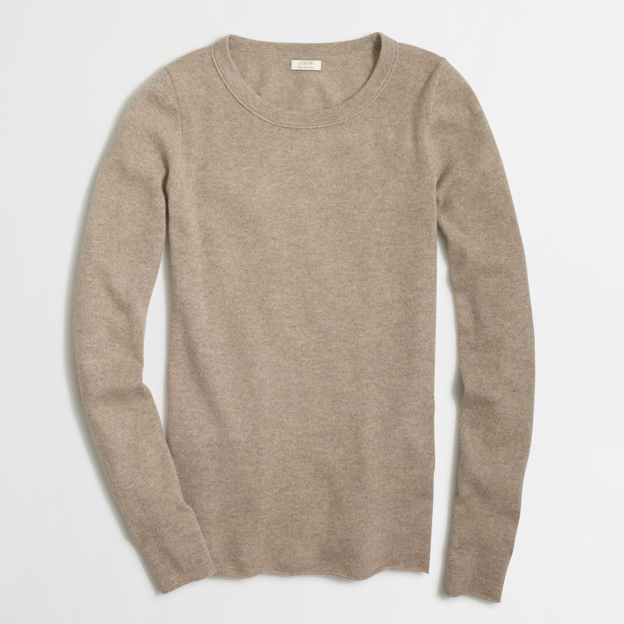 Long-sleeve cashmere tee